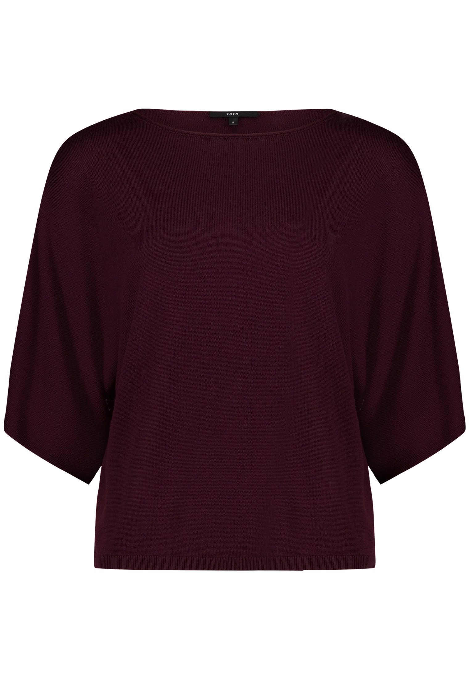 Zero Kurzarmshirt Damen mit Fledermausärmeln (1-tlg) Plain/ ohne Details
