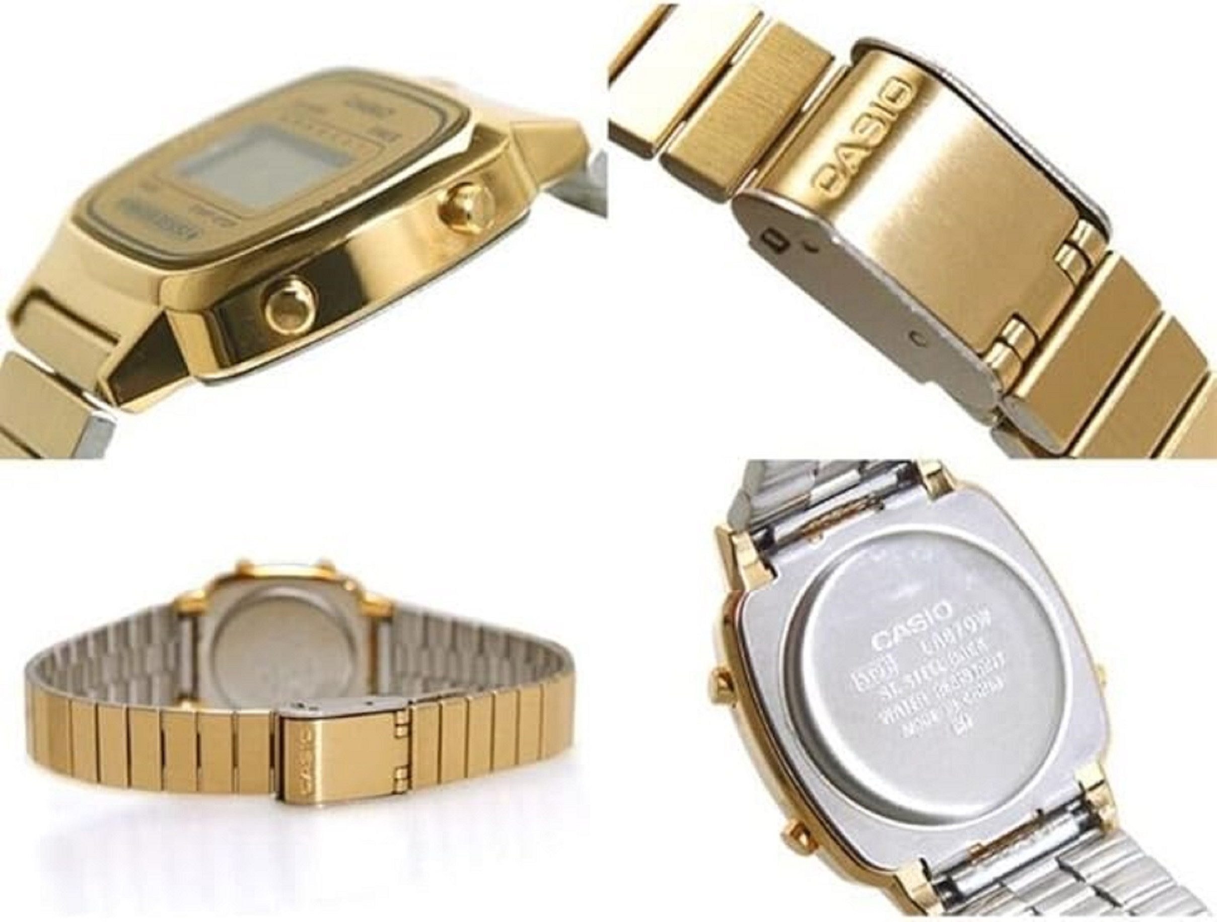 CASIO Digitaluhr Casio Damen Digital Armbanduhr Gold Vintage LA670WGA9D LA6 günstig online kaufen