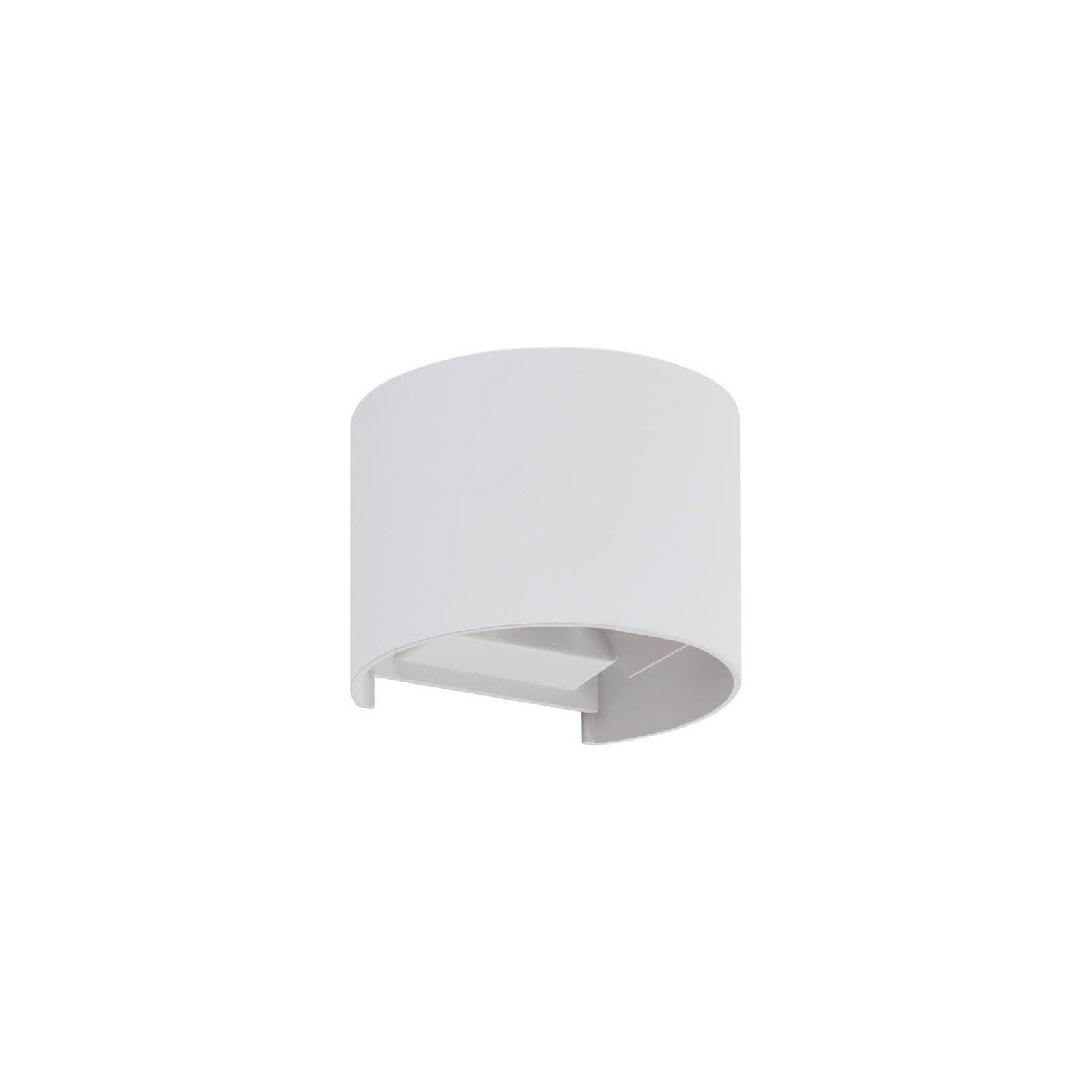 Lindby Außen-Wandleuchte Nivar, LED, Metall, Weiß warmweiß IP54, 1 x 5,4 W LED, warmweiß