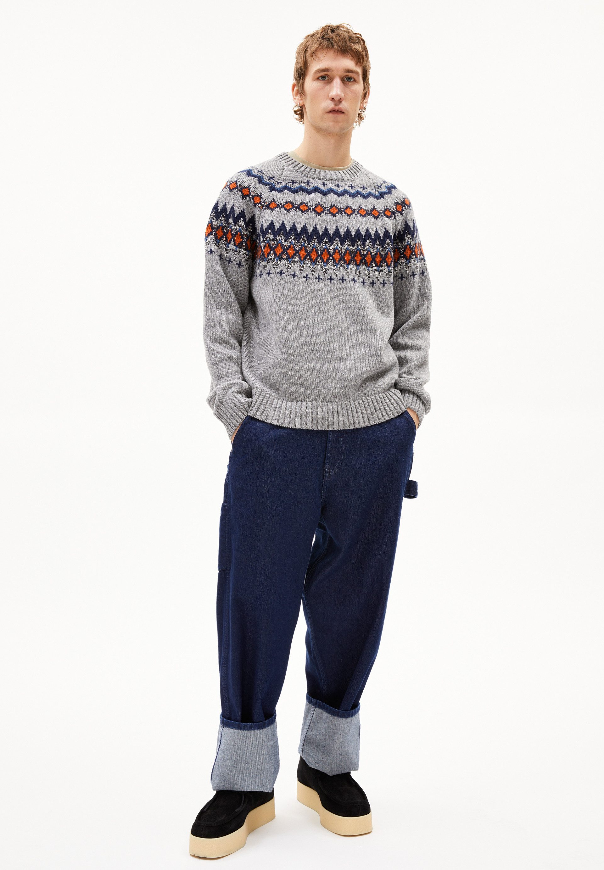 Armedangels Strickpullover KAALLA FAIR ISLE Regular Fit