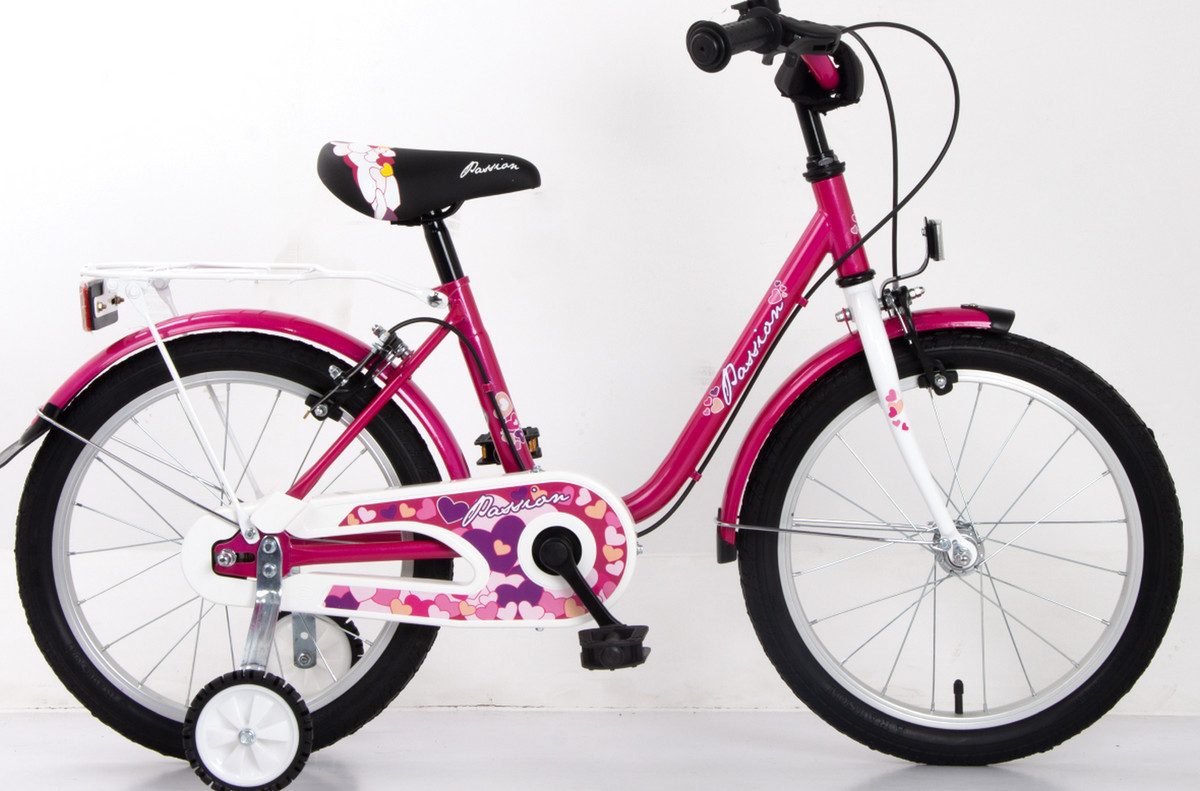 Kinderfahrrad 18 Zoll Kinder Mädchen City Fahrrad Bike Rad Kinderfahrrad PASSIO Pink
