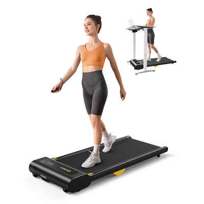 REDOM Laufband Profi Elektrisches Laufband Fitness Treadmill Sports Zuhause 1-6 km/h (8 Silikon-Stoßdämpfer und 2 zusätzliche weiche Gummikissen, Trainingspfade mit Fernbedienung und LED-Display, UREVO), Walking pad für Zu hause mit doppelter Stoßdämpfung