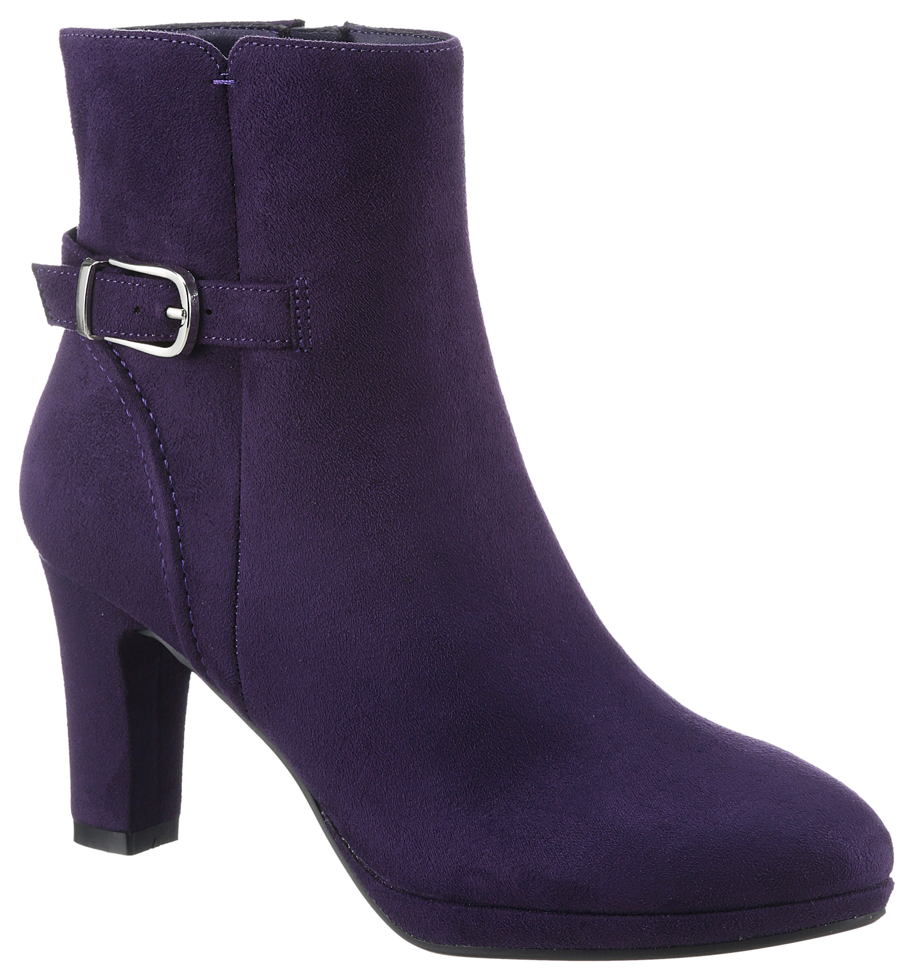 Aniston SHOES Stiefelette, Reißverschluss-Stiefelette, Trichterabsatz - günstig online kaufen