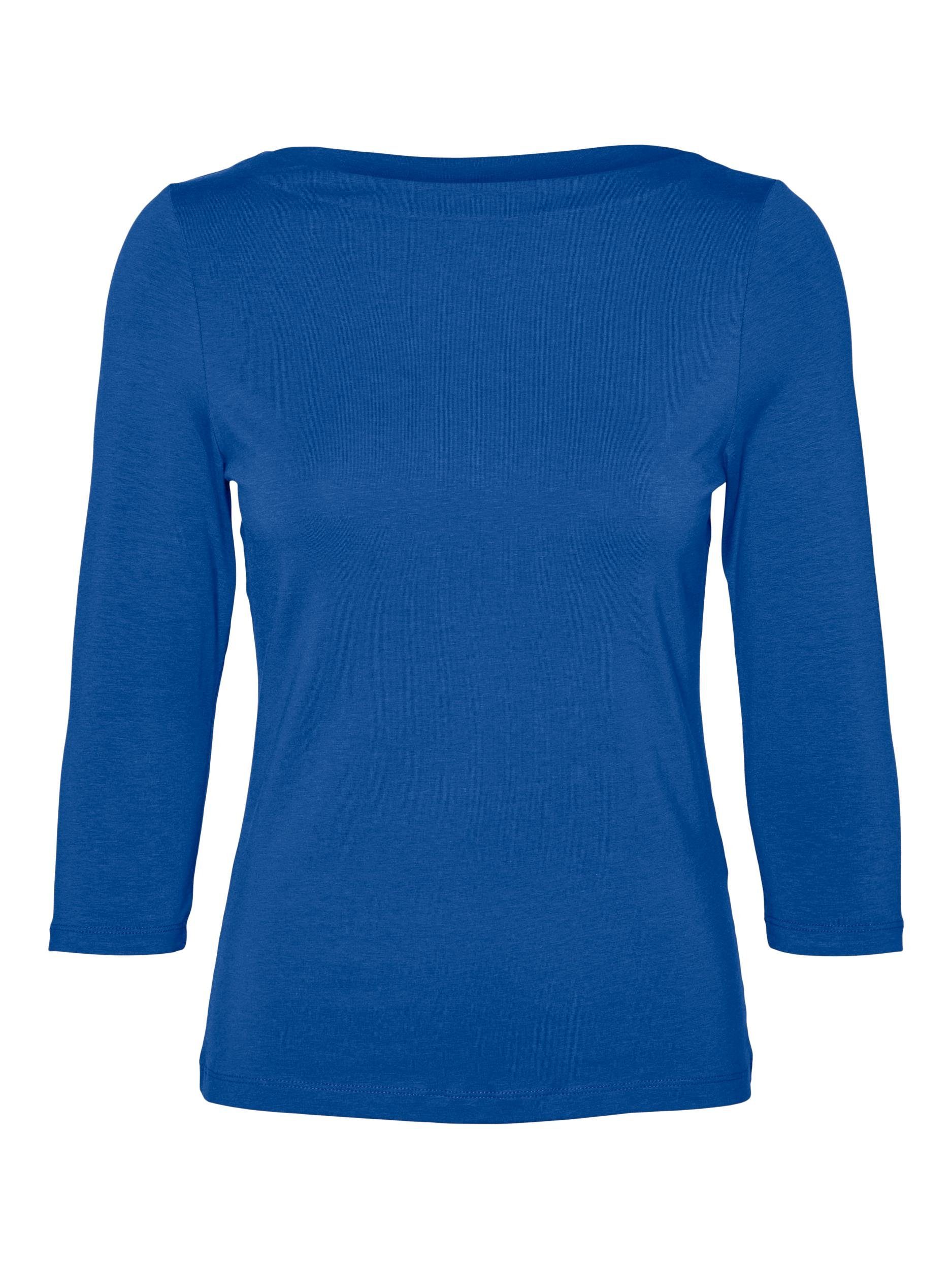 Moda Beaucoup 3/4 3/4-Arm-Shirt NOOS JRS TOP MODAL VMPANDA Blue Vero
