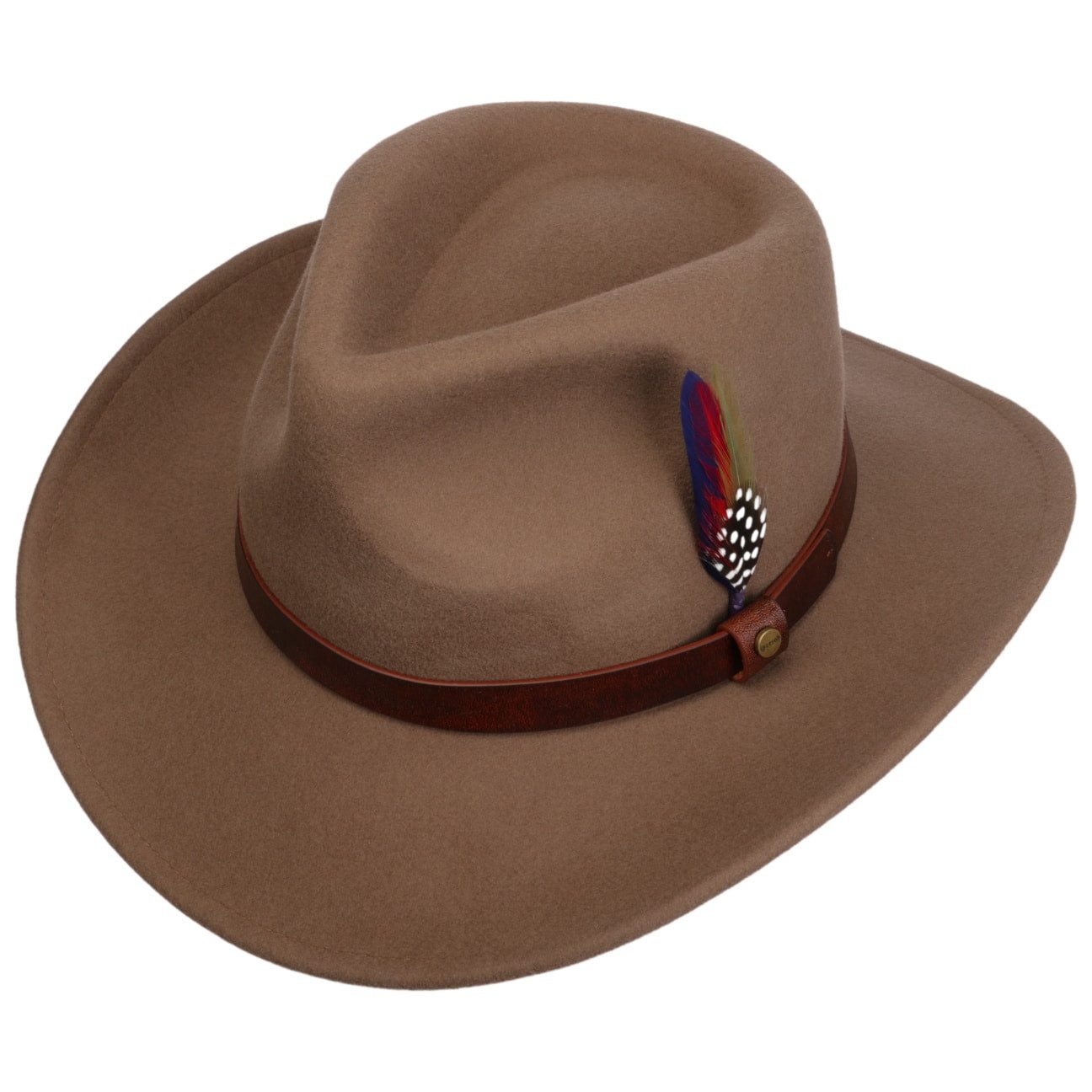 Stetson Cowboyhut (1-St) Cowboyhut mit Lederband