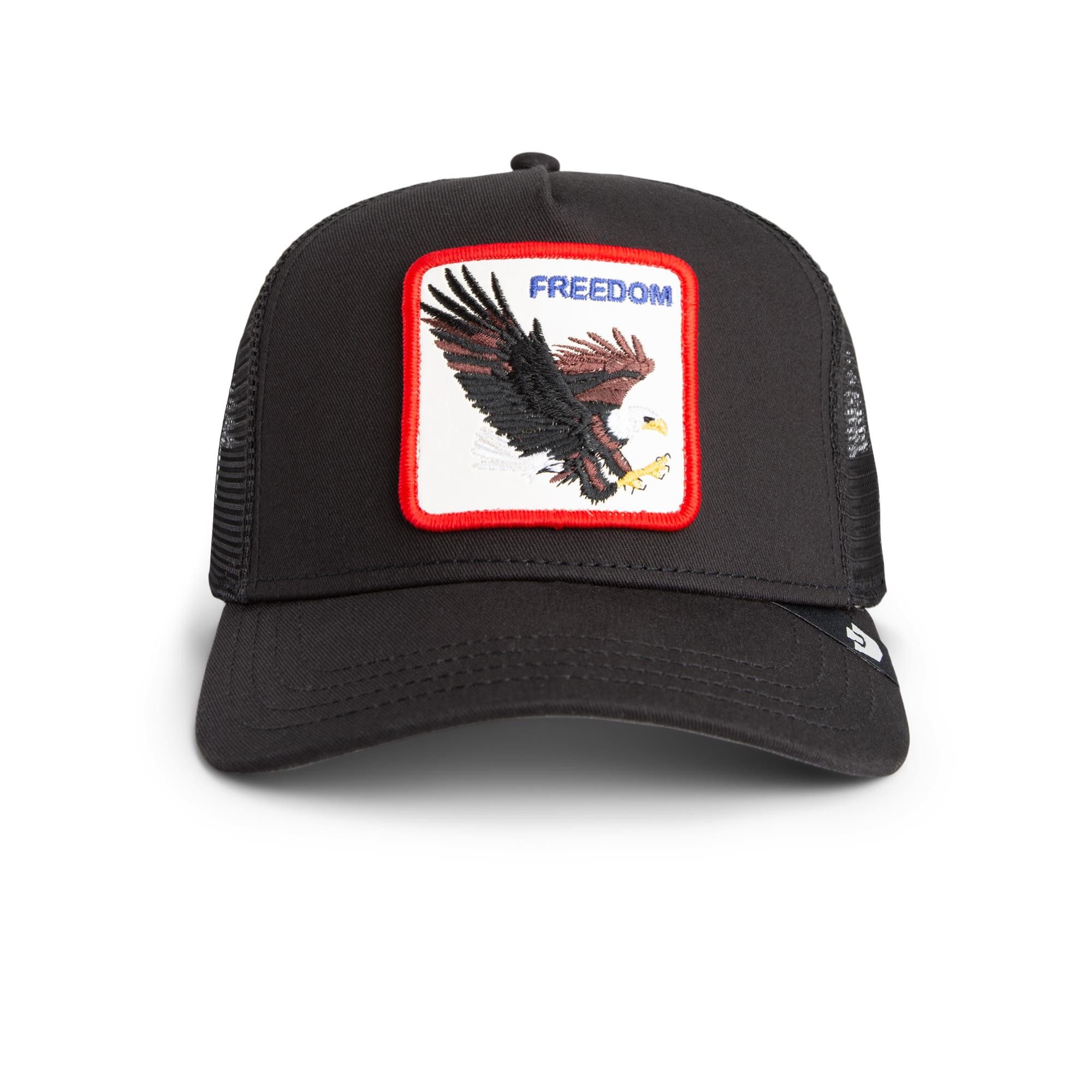 GOORIN Bros. Trucker Cap Goorin Bros. Freedom Eagle Trucker Cap VOID Black (Basecap, Basecap, Meshcap, Trucker Kappe) Bedruckte Innenseite