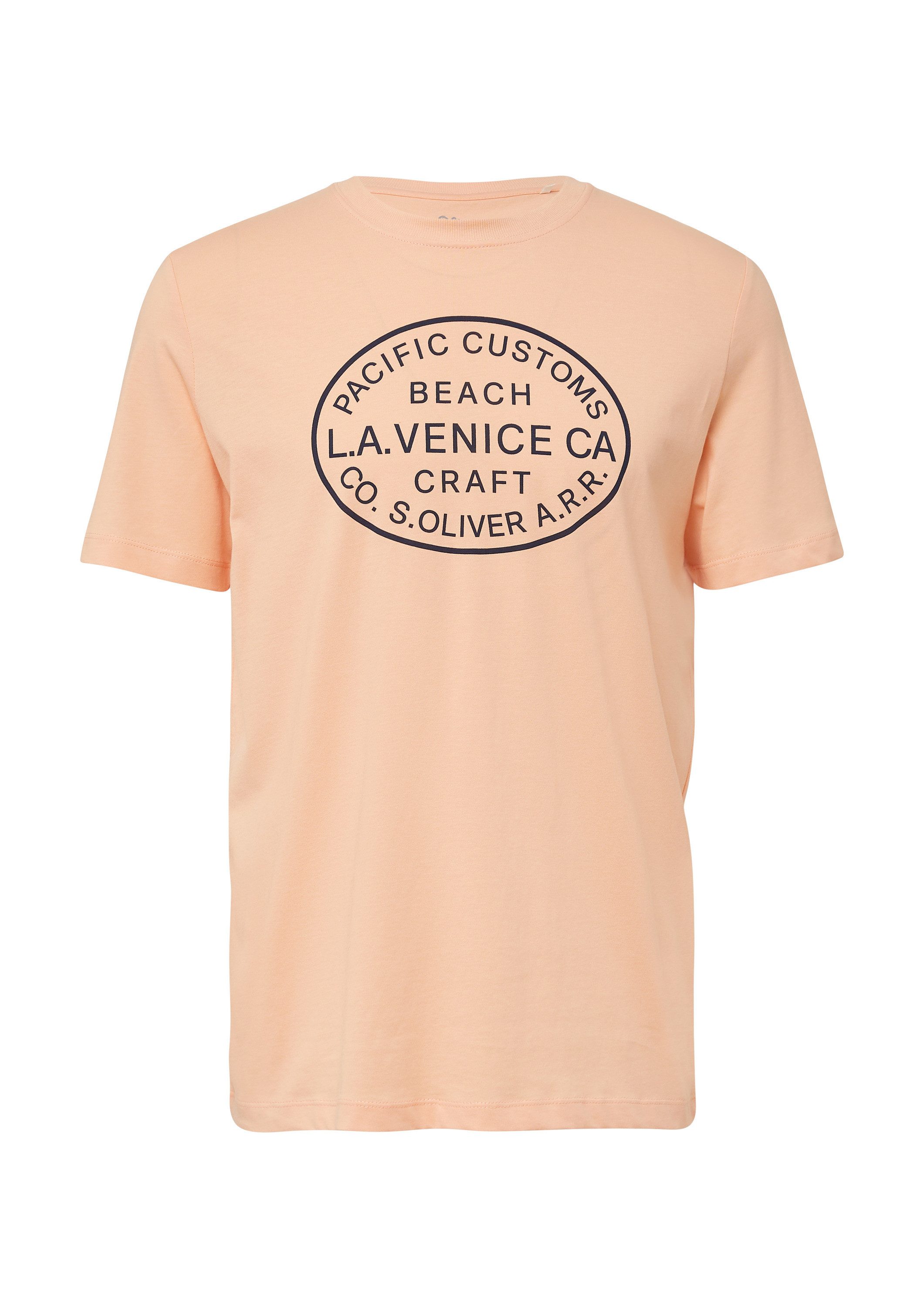 s.Oliver Kurzarmshirt T-Shirt T-Shirt mit Crew günstig online kaufen