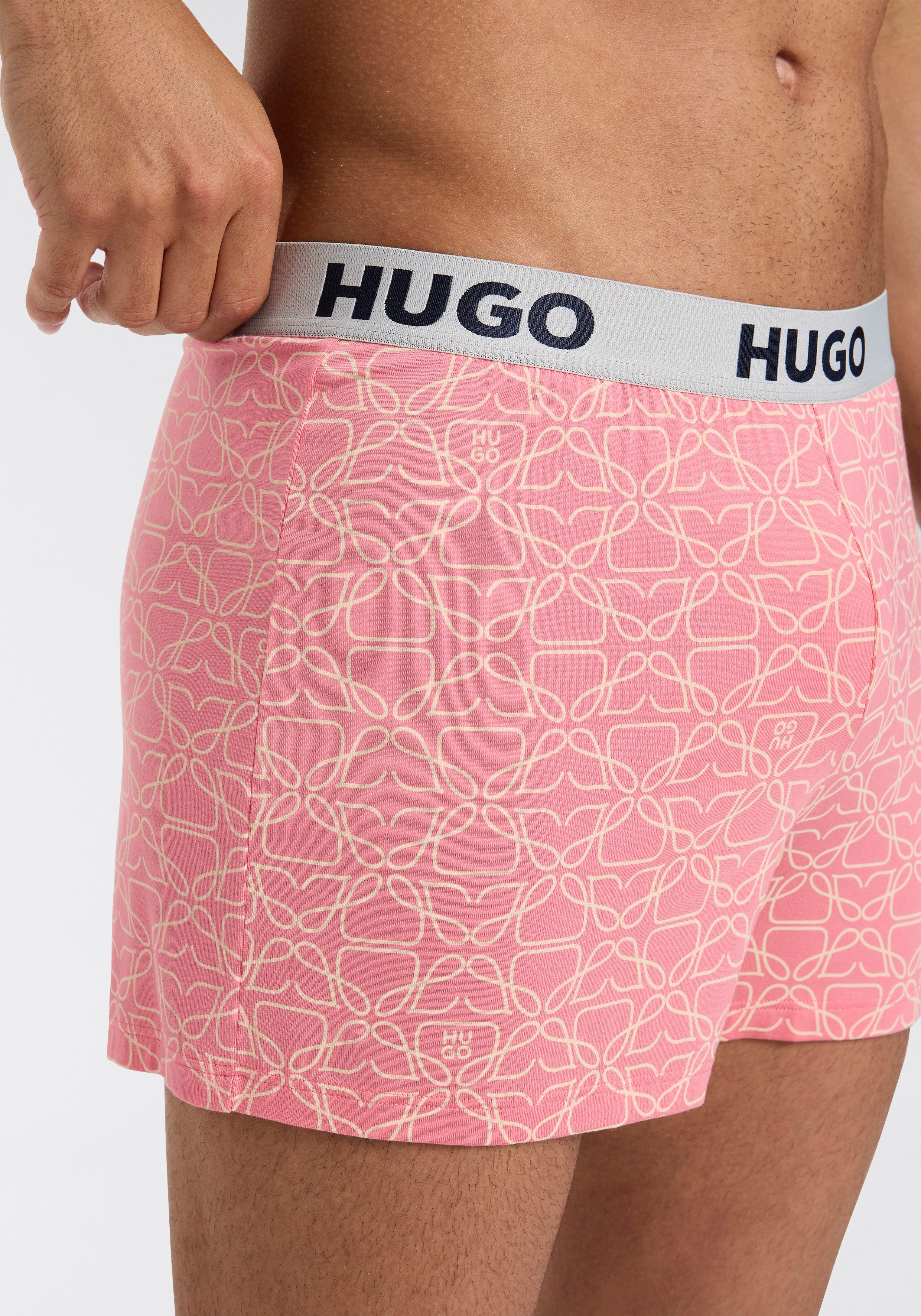 HUGO Schlafshorts UNITE Shorts mit Hugo Logo-Elastiktape am Bund