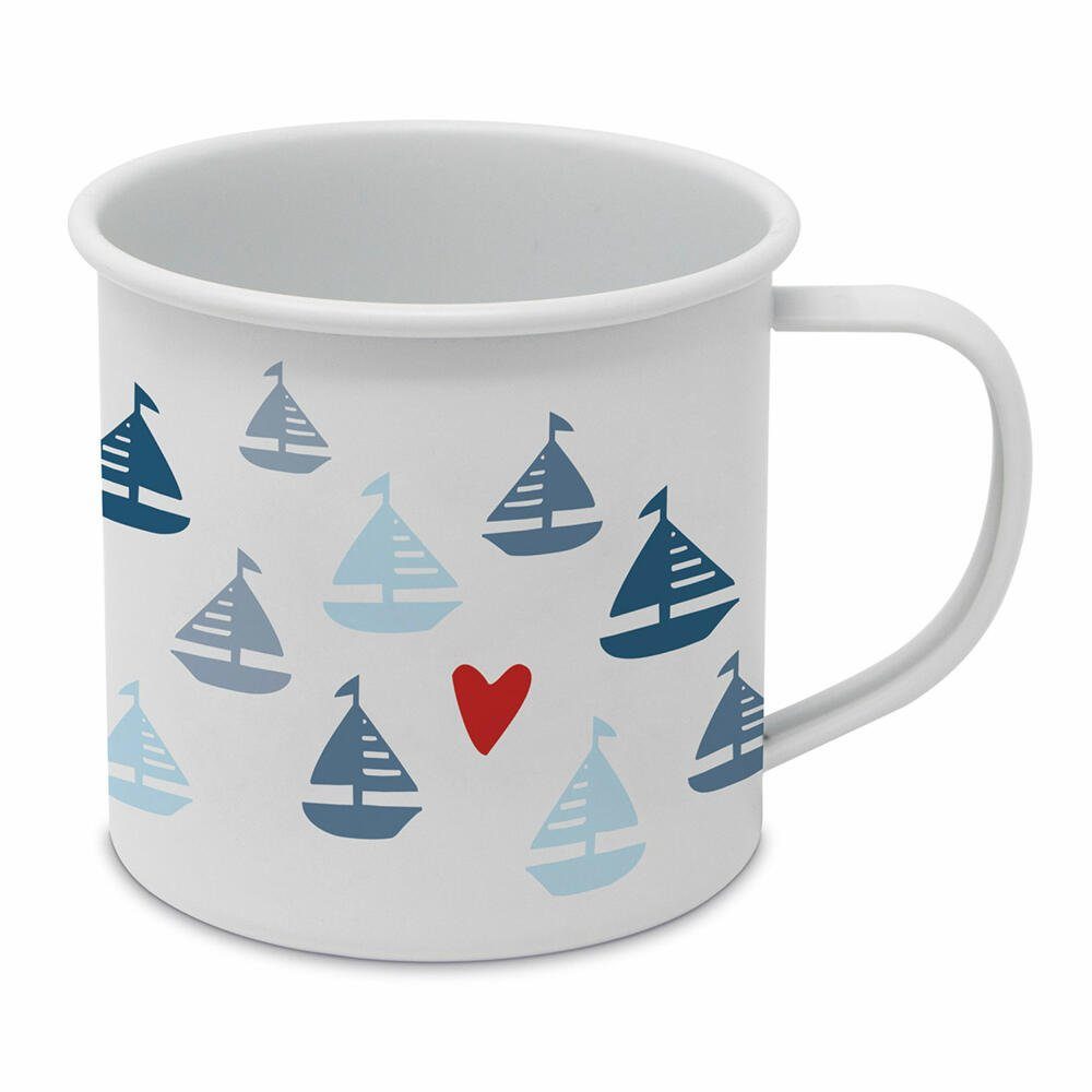 PPD Tasse Seaside Sailing Happy Metal Mug 500 ml, Metall