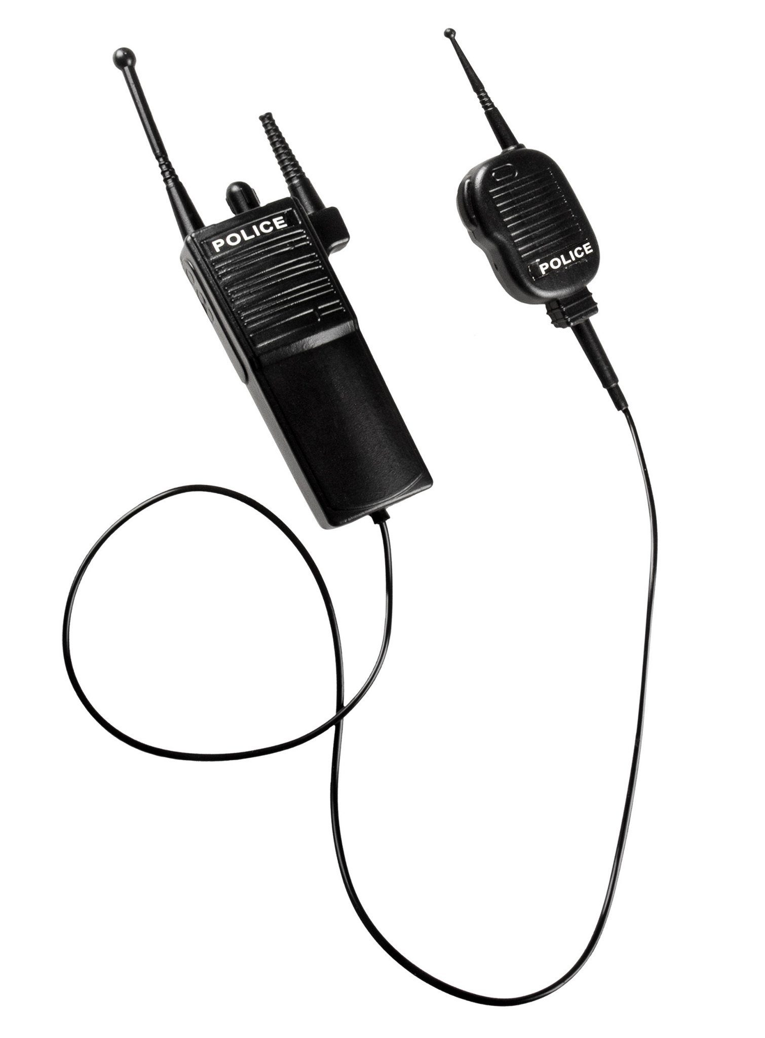 Boland Polizei-Kostüm Polizei Funkgerät, Walkie-Talkie-Accessoire für Streifenpolizisten