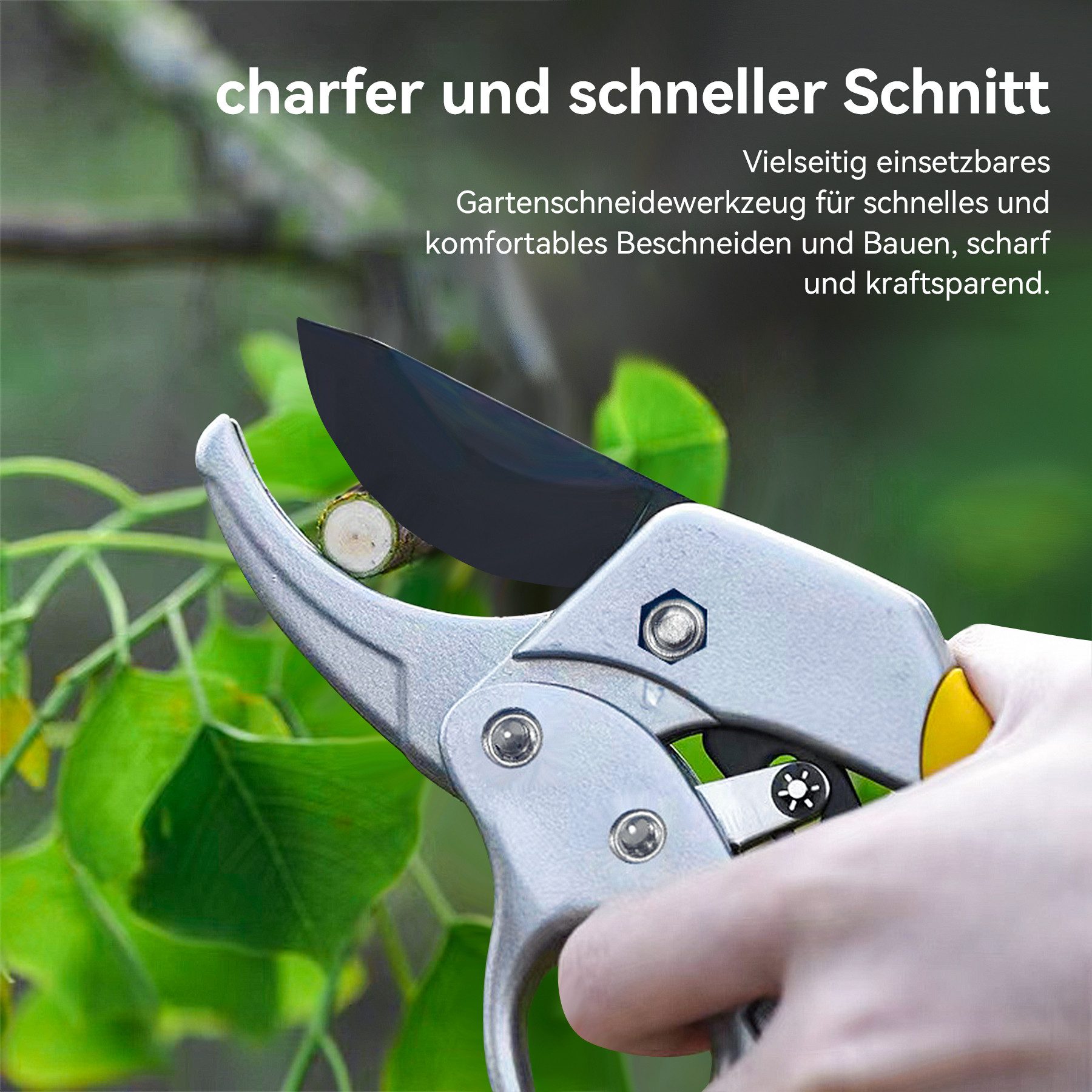 Mutig Astschere Gartenschere,Rutschfeste Schere mit Feststellgriff, günstig online kaufen