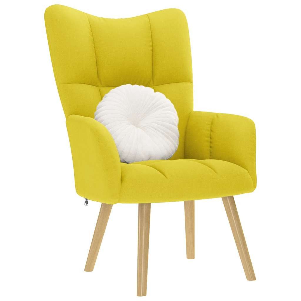vidaXL Sessel Relaxsessel Hellgelber Stoff