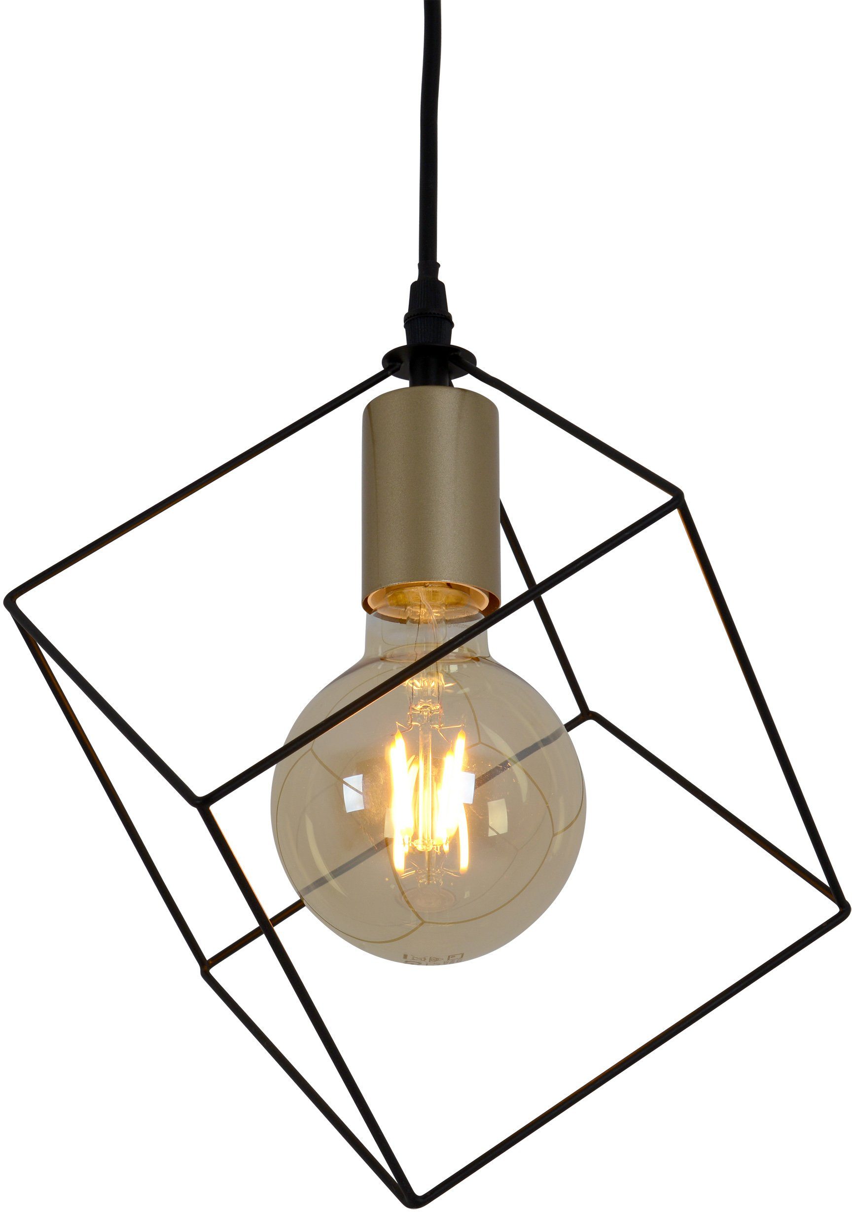 näve Pendelleuchte Canto, ohne Leuchtmittel, 1-flammig Hängeleuchte, Pendelleuchte, 1xE27 max.40W, Farbe: schwarz