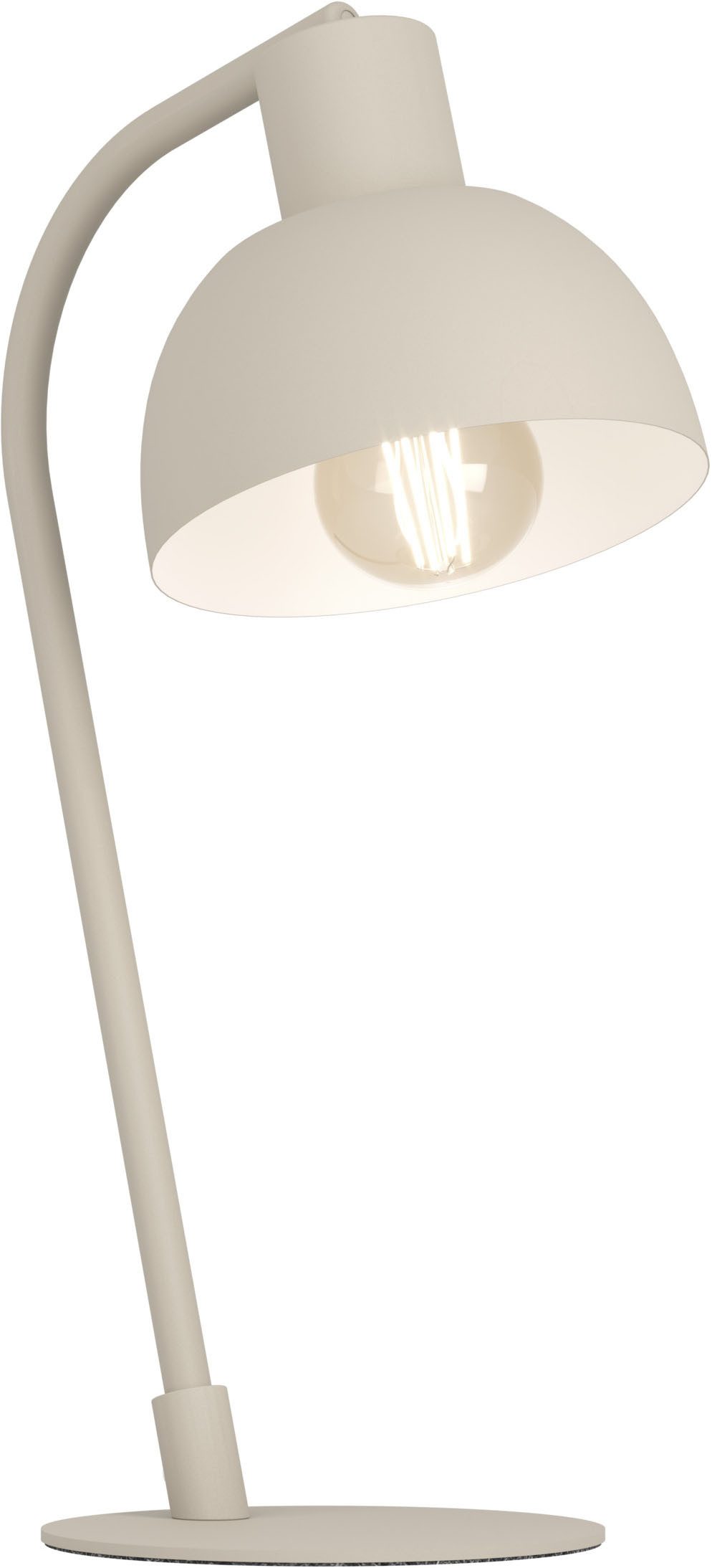 EGLO LED Tischleuchte CAZALILLA, ohne Leuchtmittel, Tischlampe Skandinavisch, Retro Tischleuchte, Leselampe, E27 Fassung