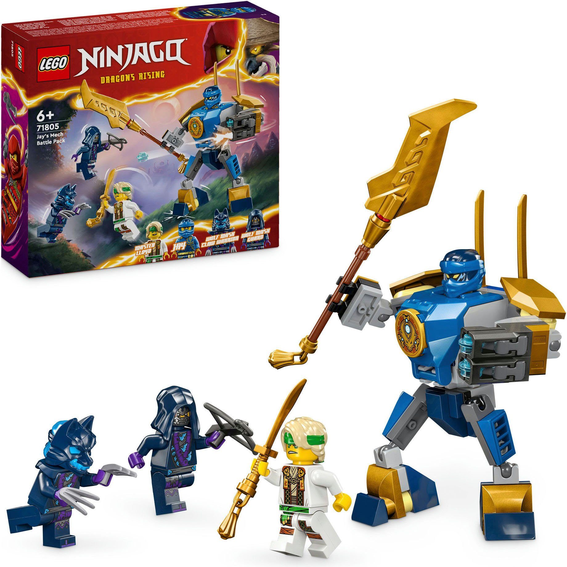 LEGO® Jays Battle Mech (71805), LEGO Ninjago Konstruktionsspielsteine, (78 günstig online kaufen