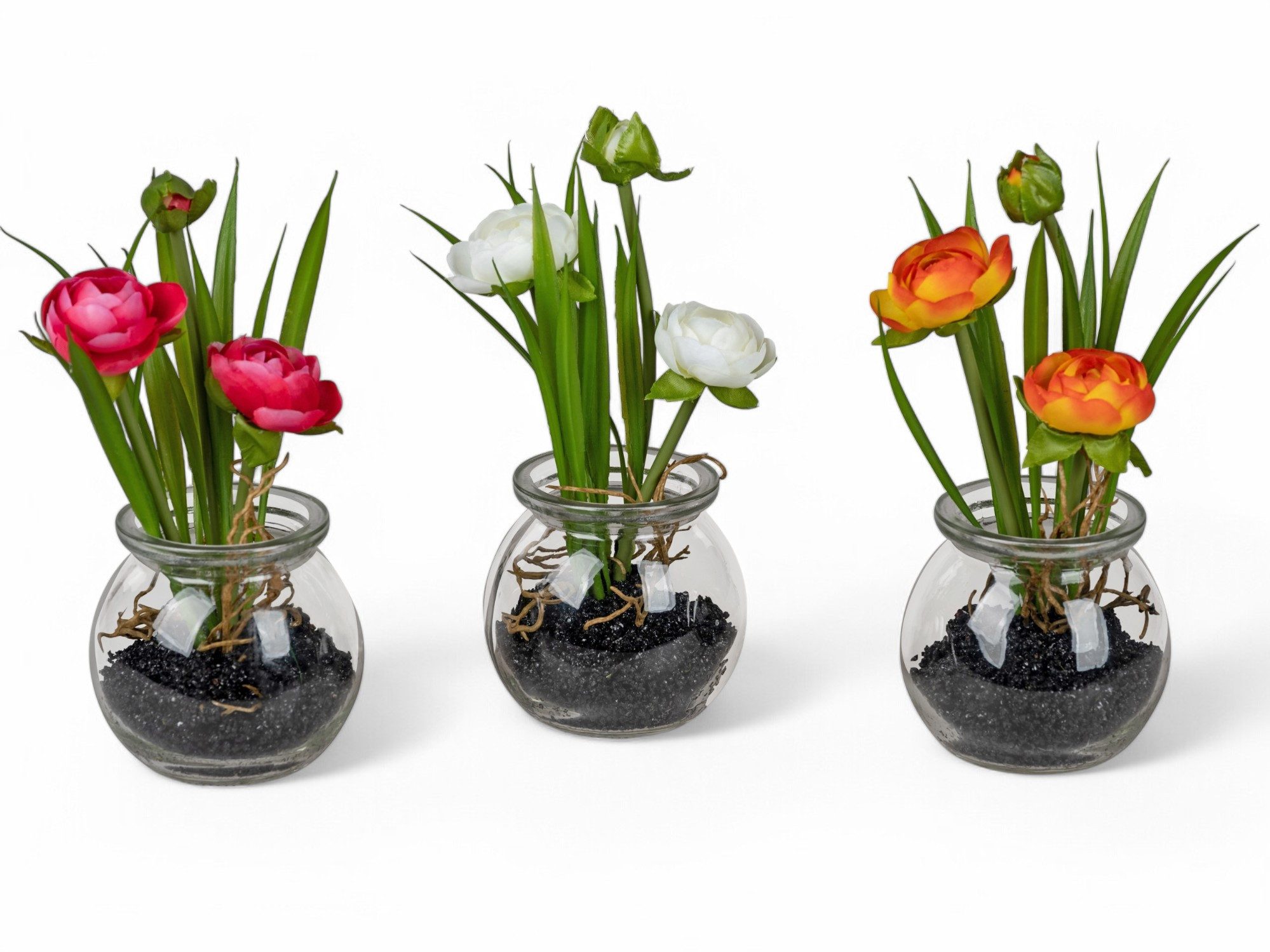 Kunstblume Elegantes Deko Vase 3er-Set mit günstig online kaufen