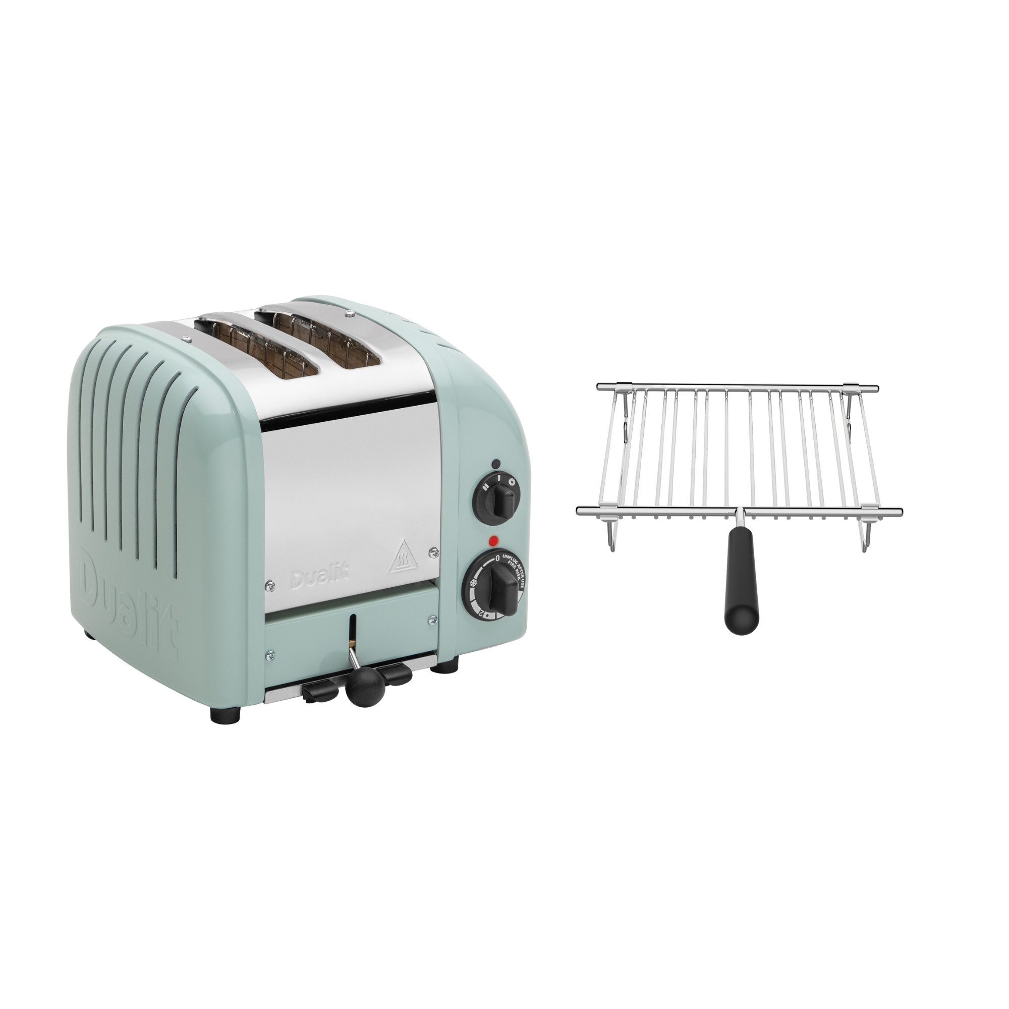Dualit Toaster Dualit Paket 1, 2er Toaster mit Brötchenaufsatz