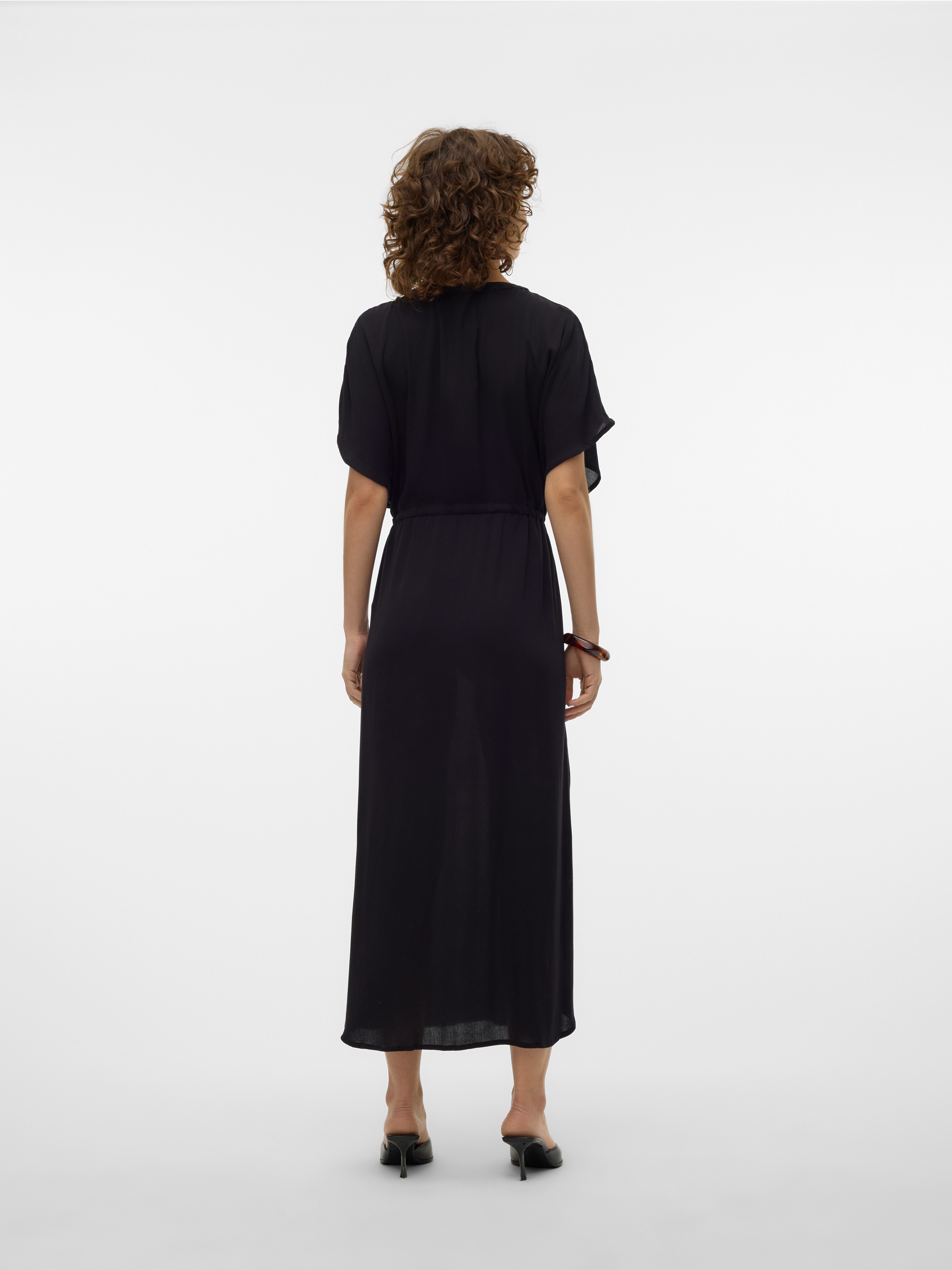 Vero Moda Maxikleid VMMENNY SS 7/8 KAFTAN WVN GA Viskose, loose fit – Bild 2 von 5