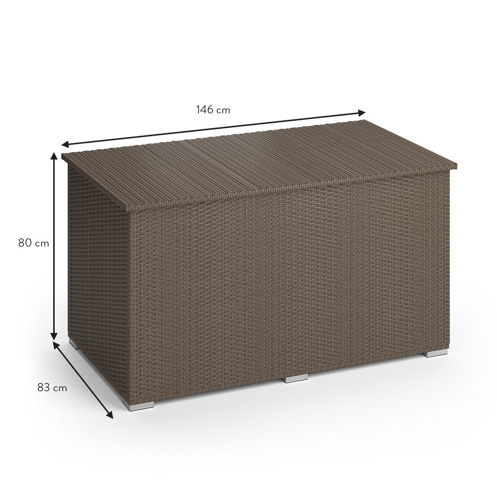 OK-Living Kissenbox, Braun, 146 x 80 cm