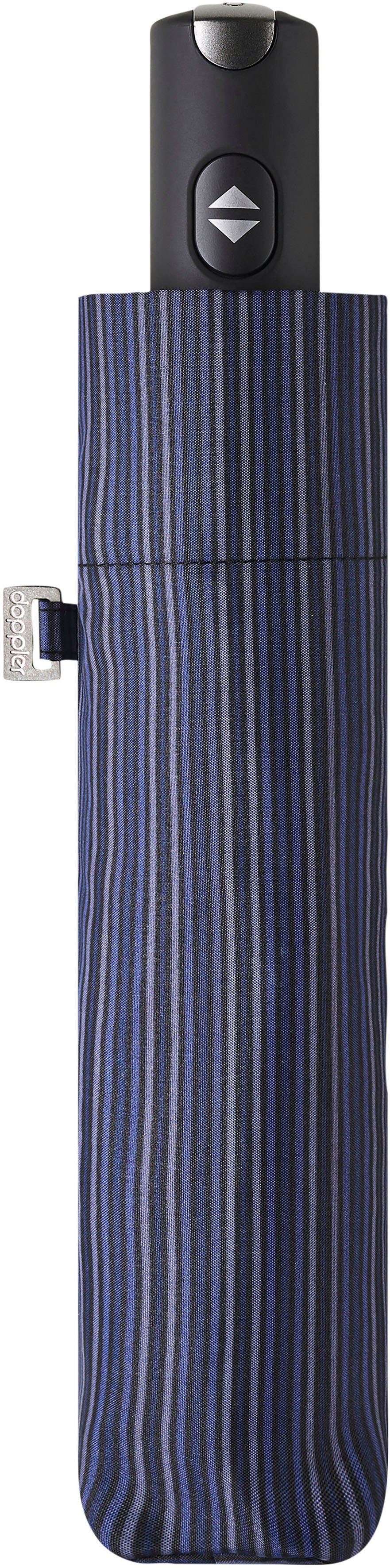 doppler® shades/blue, Carbonsteel Taschenregenschirm Zu-Automatik Magic, Auf- Öffnungsmechanismus: /