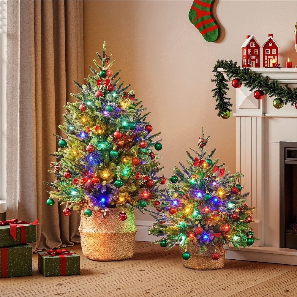 Yaheetech Künstlicher Weihnachtsbaum 61/91,5 cm H Tisch-Weihnachtsbaum mit günstig online kaufen
