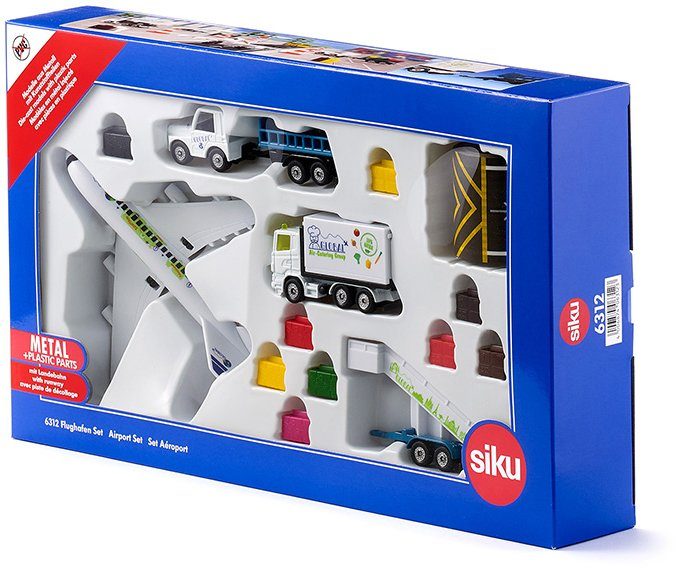 Siku Spielzeug-Flugzeug SIKU Super, Flughafen (6312), (Set, 6-tlg) günstig online kaufen