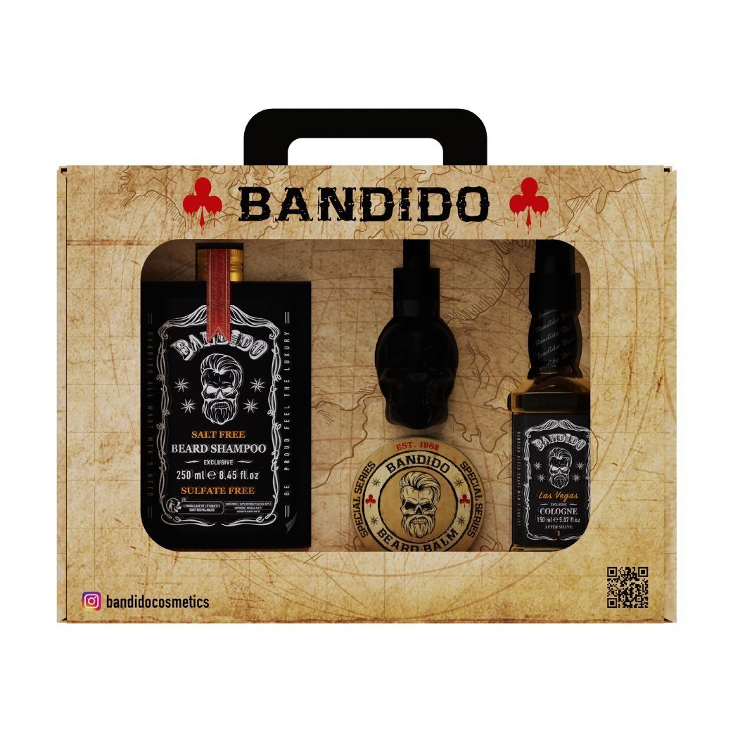 Männer, Bandido Premium Set Cosmetics Bartpflege-Set Bandido für Bartpflege