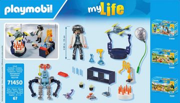 Playmobil® Konstruktions-Spielset Forscher mit Robotern (71450), City Life, (67 St), Made in Europe