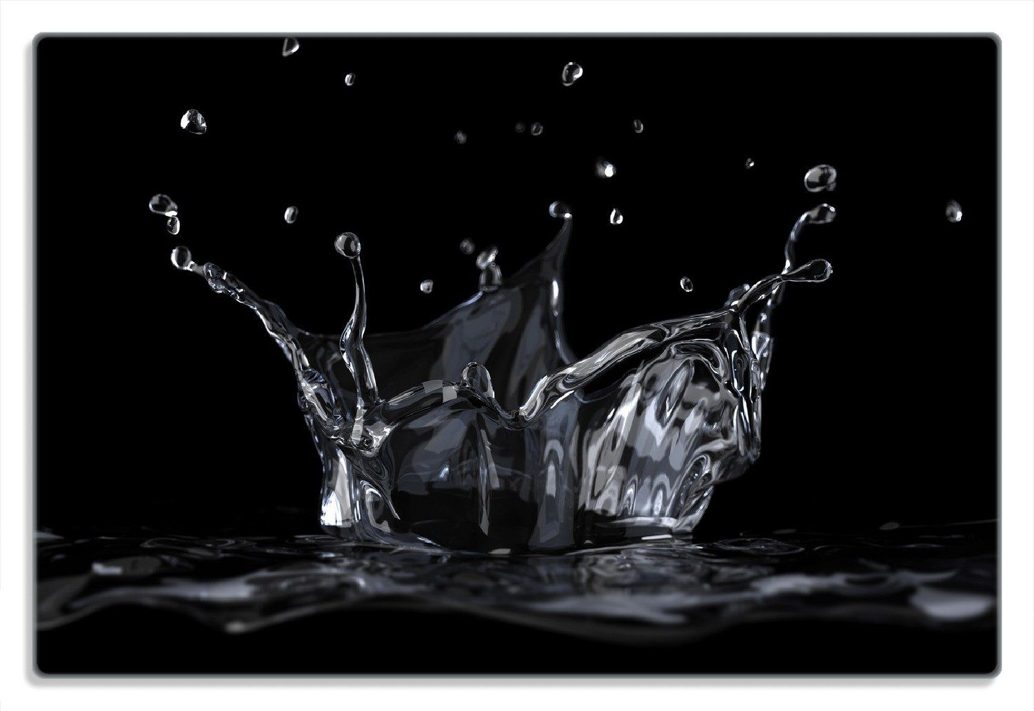 Frühstücksbrett Aufspritzendes Wasser