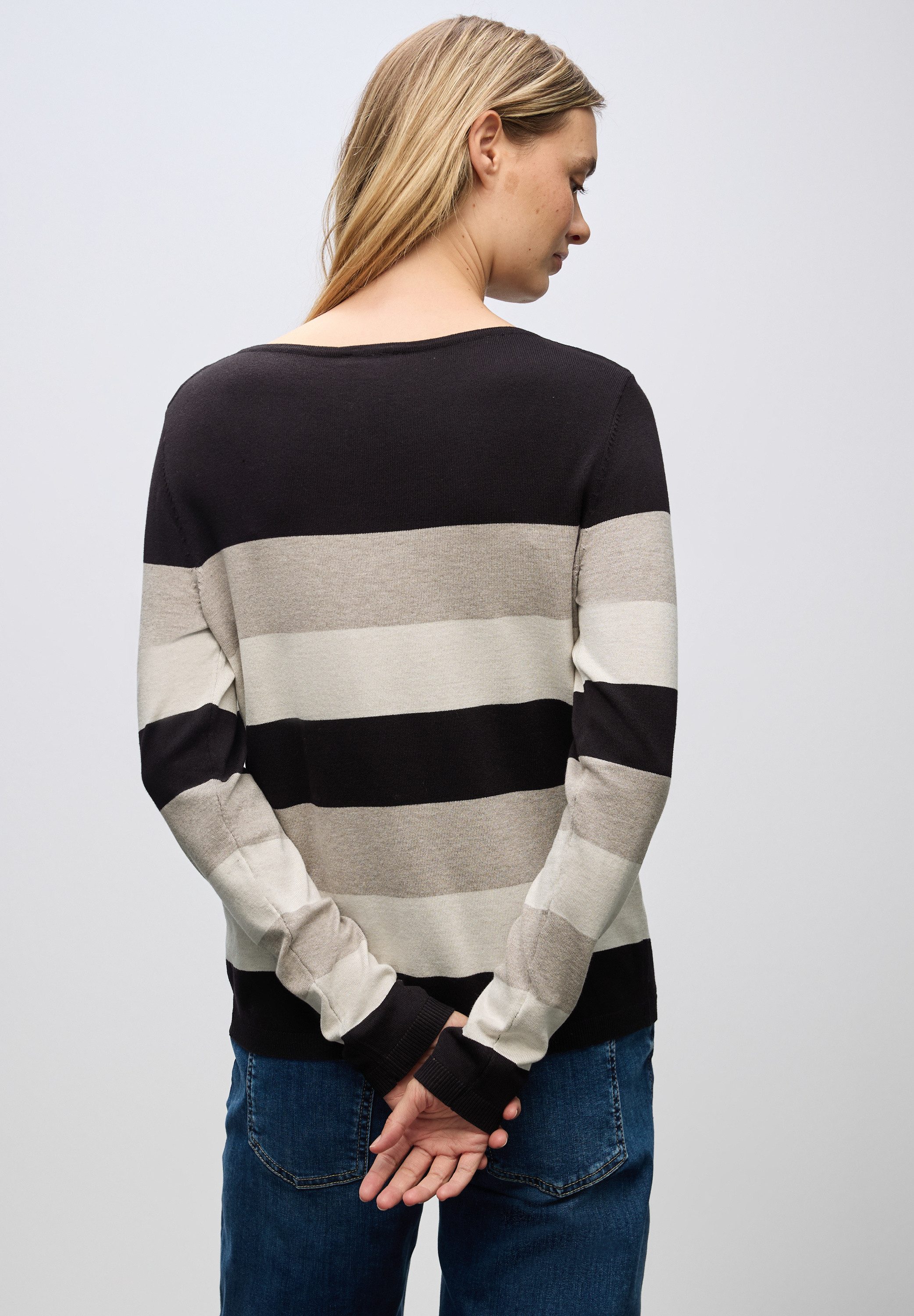 STREET ONE Strickpullover im Streifen-Design