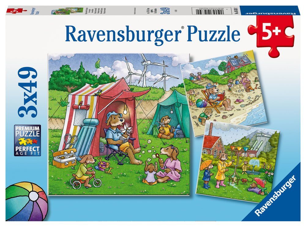 Ravensburger Puzzle 3 x 49 Teile Puzzle Regenerative Energien 05639, 49 Puzzleteile