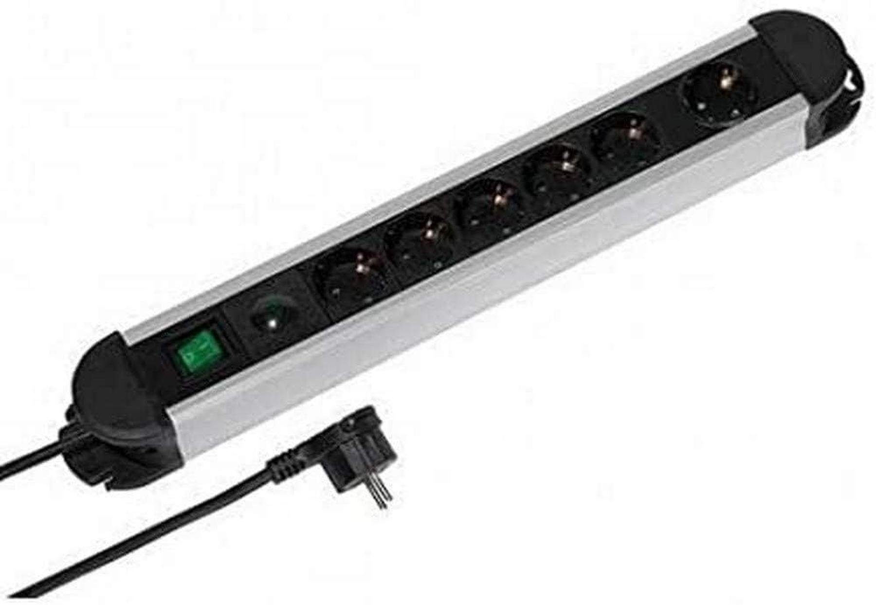 Vivanco Vivanco 6fach überspannungssteckdosenleiste Steckdosenleiste, Überspannungs-Anzeigeleuchte, Wandhalterung