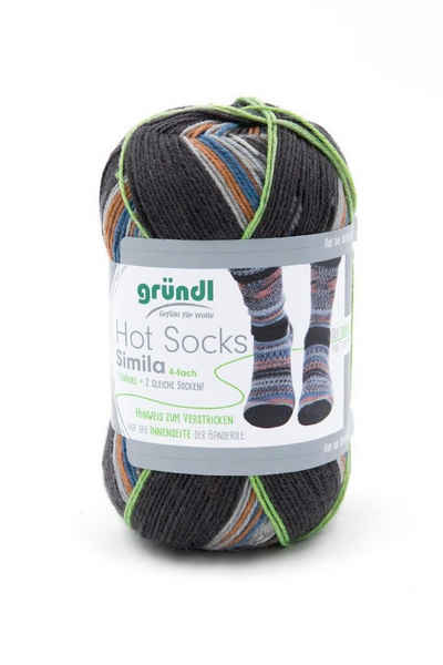 Gründl Gründl Sockenwolle Hot Socks Simila 100 g anth., Häkelwolle