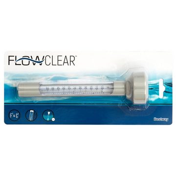 BESTWAY Pool BESTWAY Flowclear Swimmingpool Pool Thermometer schwimmend Weiss 0-50°C, Skala in Celsius/Fahrenheit