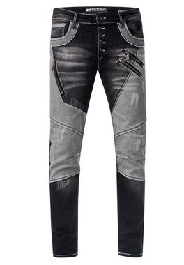 Rusty Neal Straight-Jeans URUMA mit trendigen Zierelementen