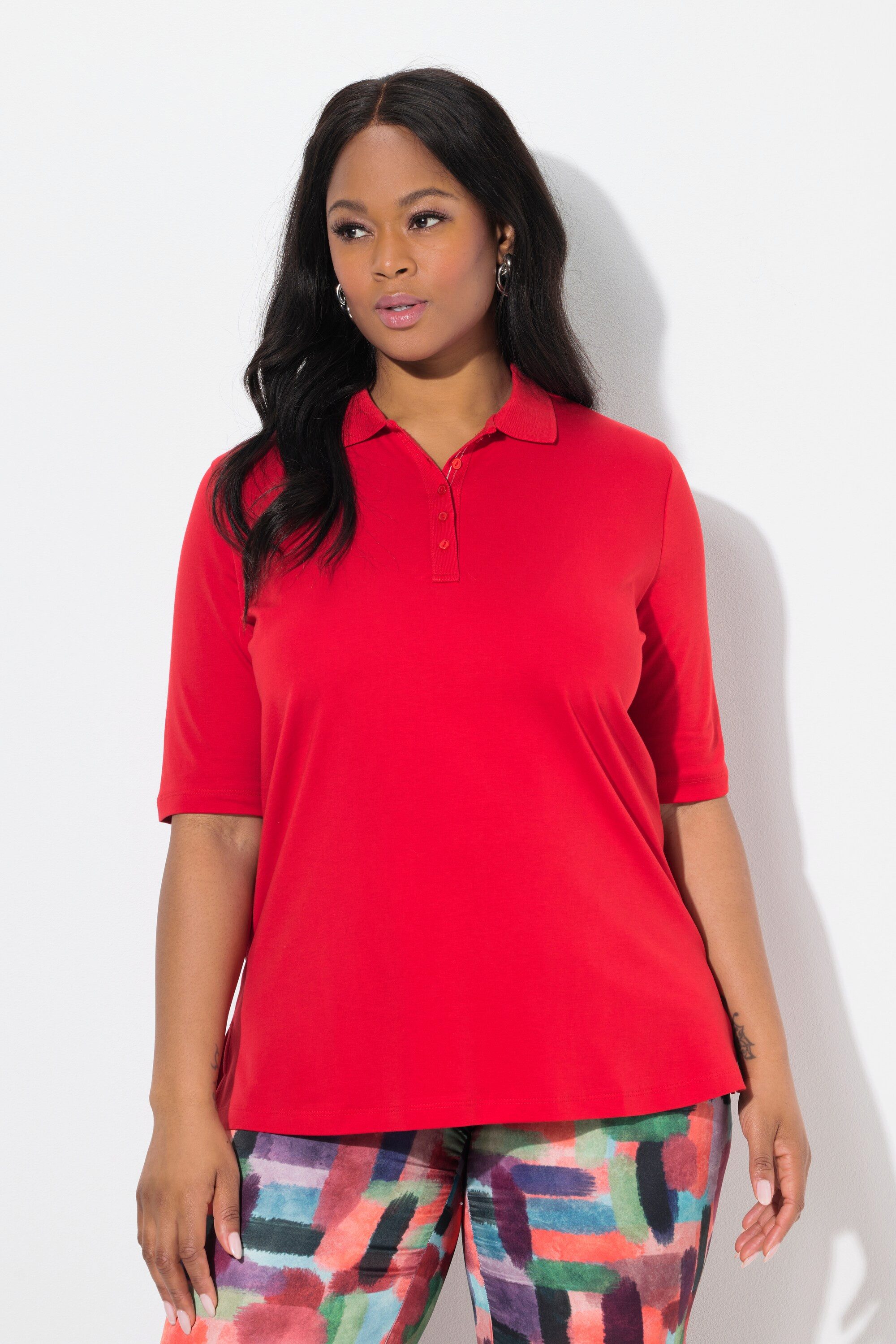 Ulla Popken Poloshirt Poloshirt Classic Polokragen günstig online kaufen