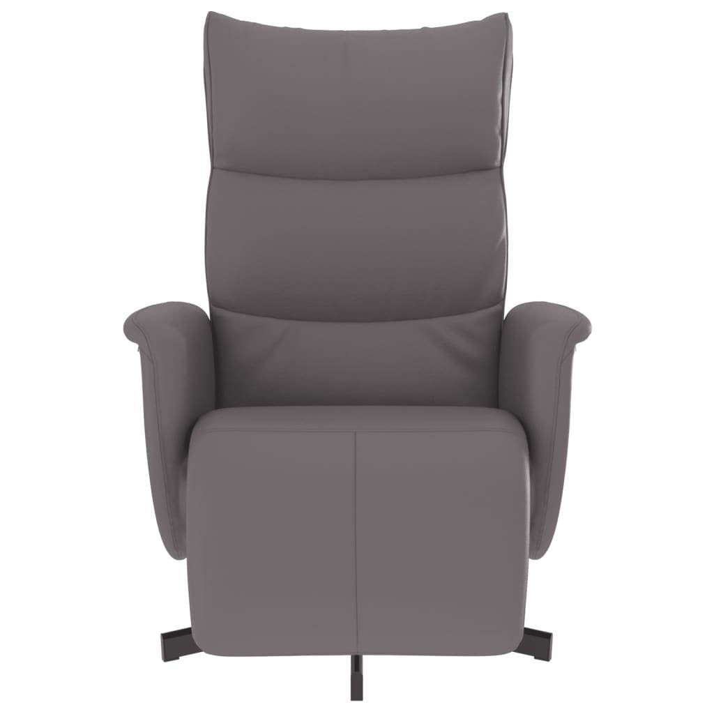 vidaXL Sessel Relaxsessel mit Fußteil Grau günstig online kaufen