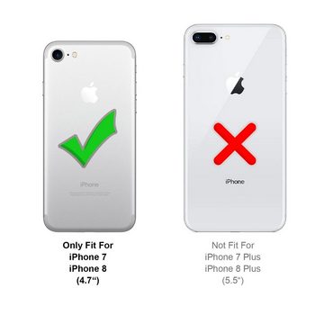CoolGadget Handyhülle Carbon Handy Hülle für Apple iPhone SE 2, SE 3, iPhone 8/7 4,7 Zoll, Telefonhülle Case Schutzhülle für iPhone 7 / 8 / SE 2020 2022 Hülle