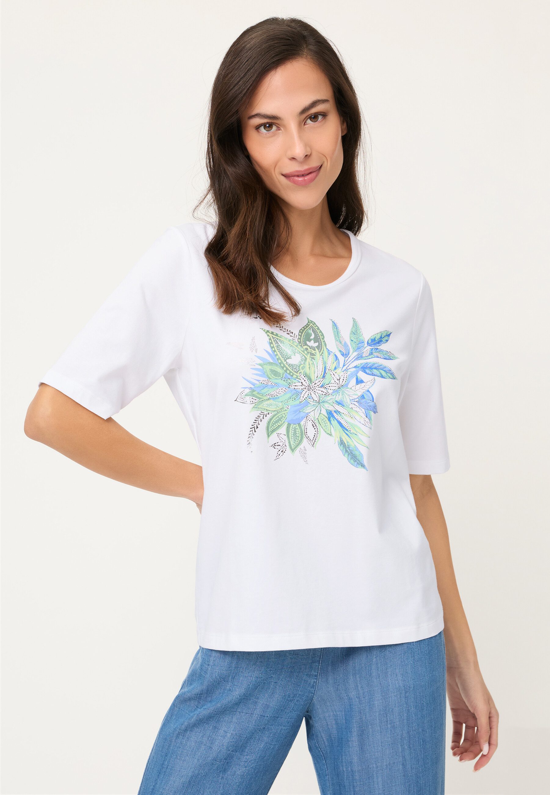 Olsen T-Shirt mit Placement-Print