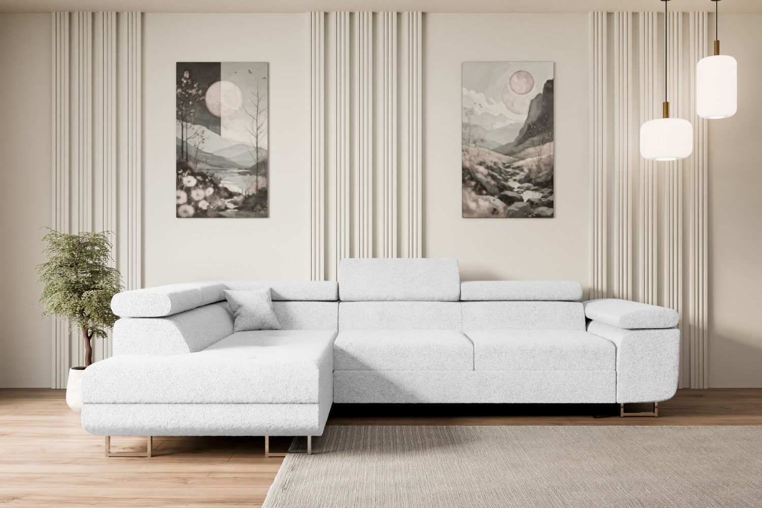 ALTDECOR Ecksofa GUSA-L, Couch mit Schlaffunktion, günstig online kaufen