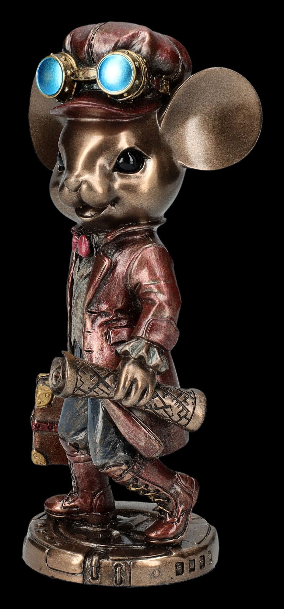 Figuren Shop GmbH Fantasy-Figur Steampunk Maus Statue – Veronese Studio Collection Kunststein 14 cm