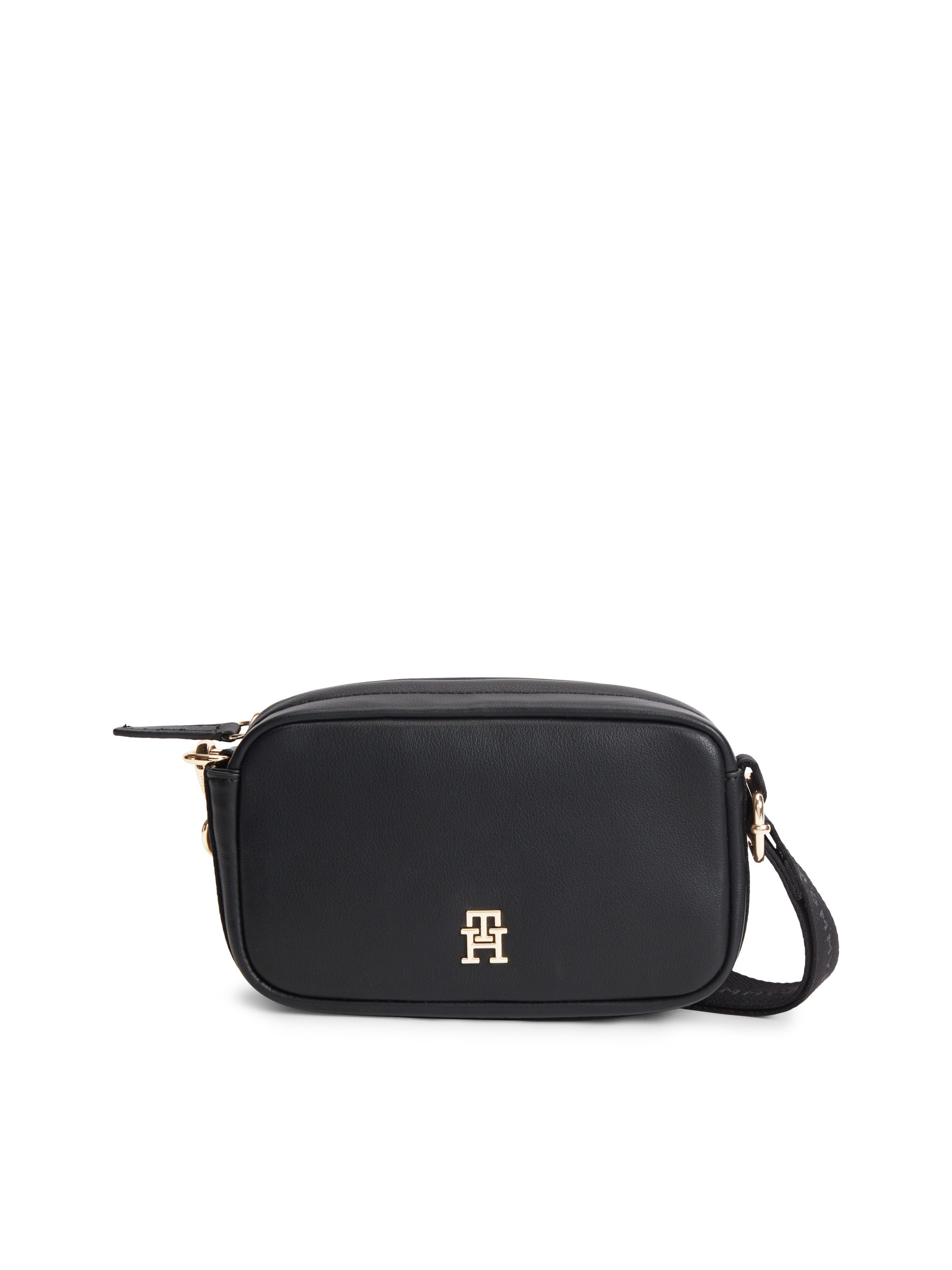 Tommy Hilfiger Umhängetasche TH LOGOTAPE CAMERA BAG, Damen Handtasche, Schultertasche mit TH-Schmuckelement