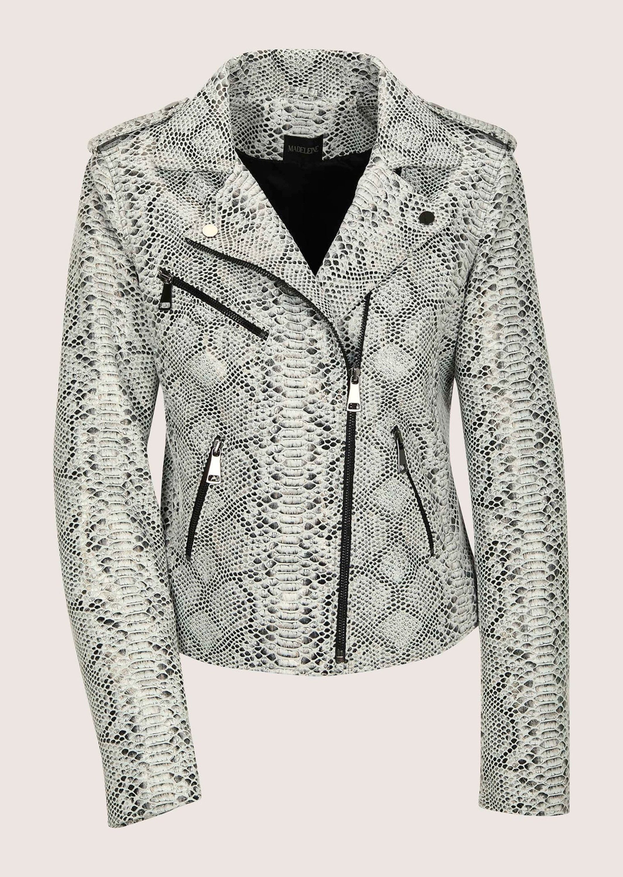 Jeansjacke Kurzjacke mit Animal-Muster