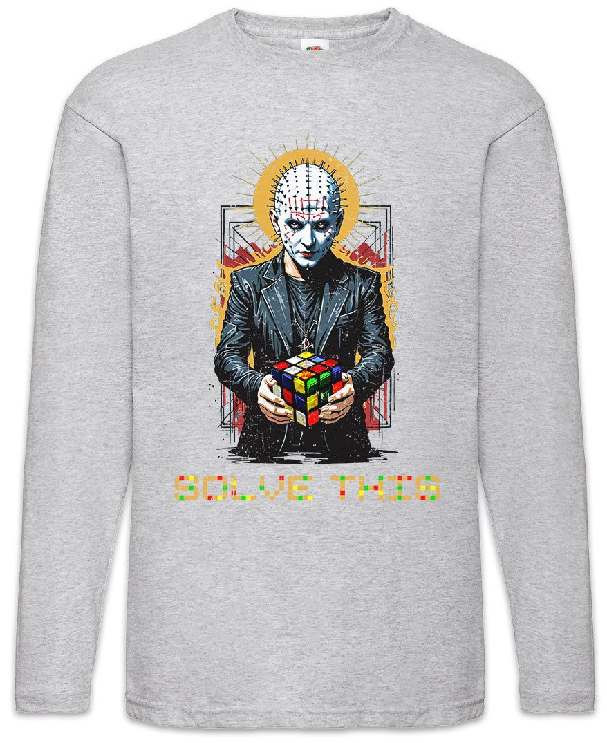 Urban Backwoods Langarmshirt Cenobite Cuber Solve Langarm T-Shirt Zauberwürfel Pinhead Speed Cube (1-tlg) Cubing Würfel Hellraiser Zenobit