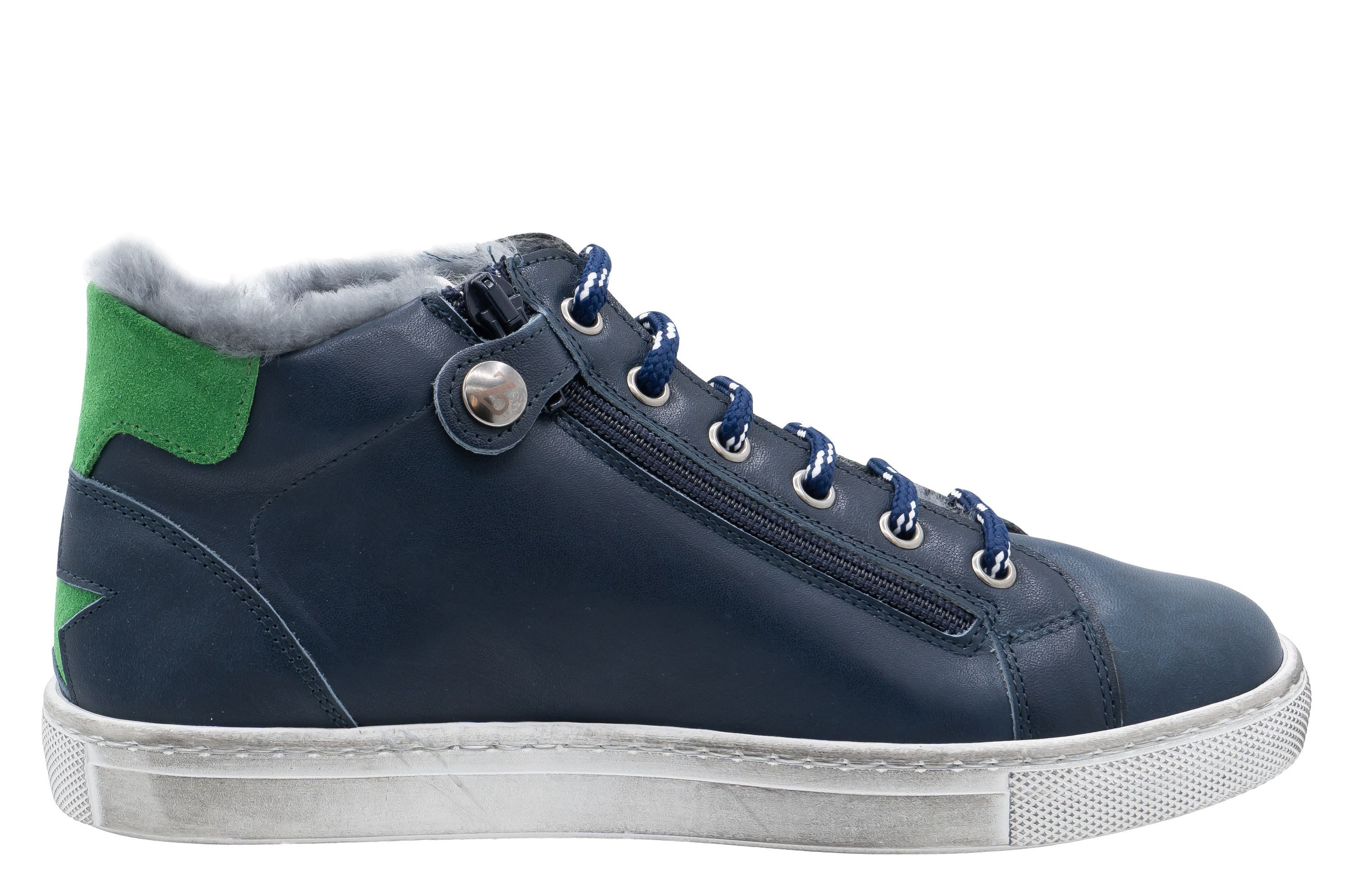 Zecchino d'Oro Zecchino d'Oro Sneaker Junge F15-4688 Winterschuhe Lammfell Blau Stiefelette