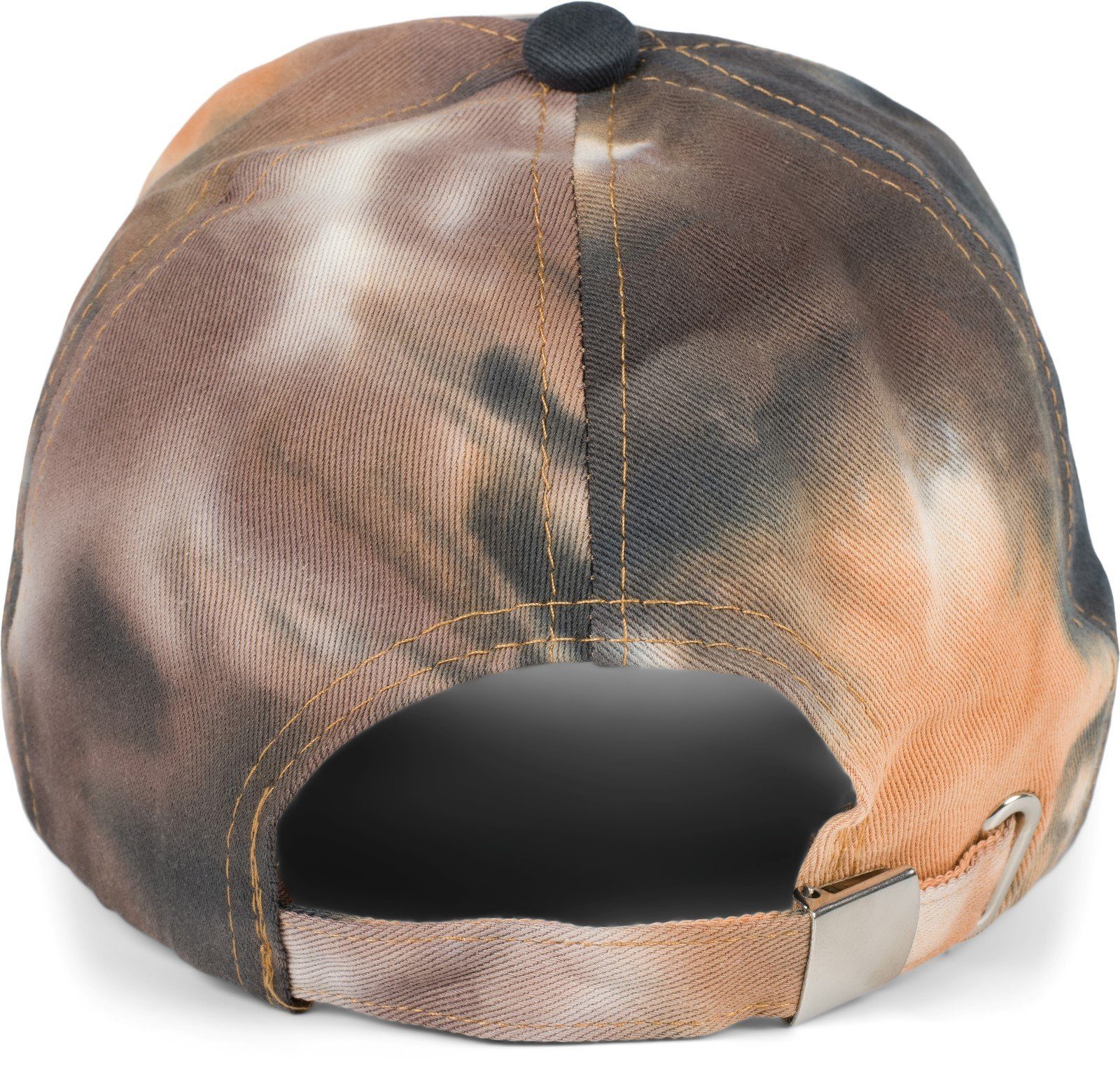 styleBREAKER Baseball mit Muster Schwarz-Orange Baseballcap Batik (1-St) Cap