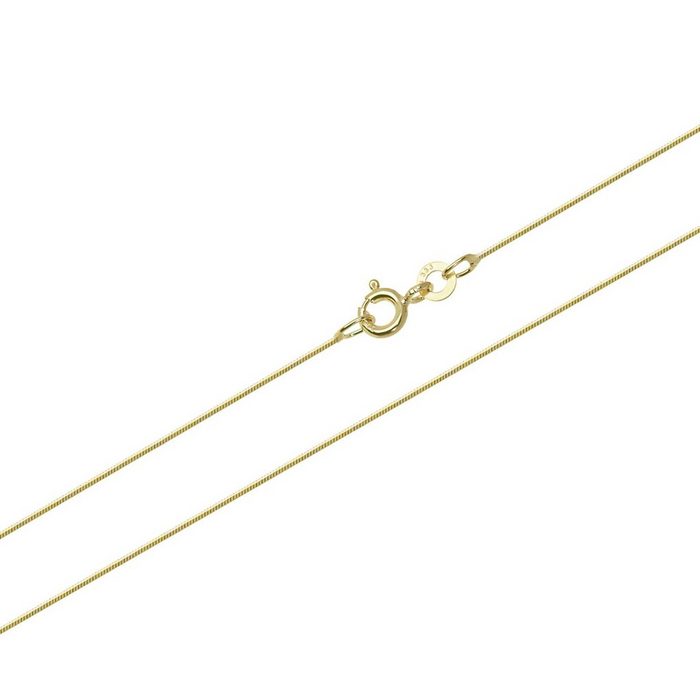 NKlaus Goldkette 42cm Schlangenkette 333 Gelbgold Halskette Diamant Diamantiert