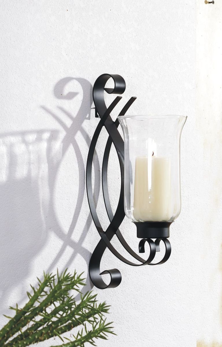 Gravidus Wandkerzenhalter Wandkerzenhalter Kerzenständer Schwarz günstig online kaufen
