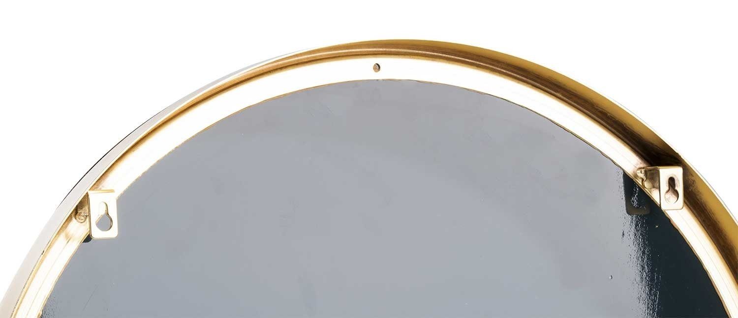 in lackierte Ø Metall, Goldfarben, Rahmenoberfläche Home4You Spiegel Rahmen 82,5 cm, TAINA,