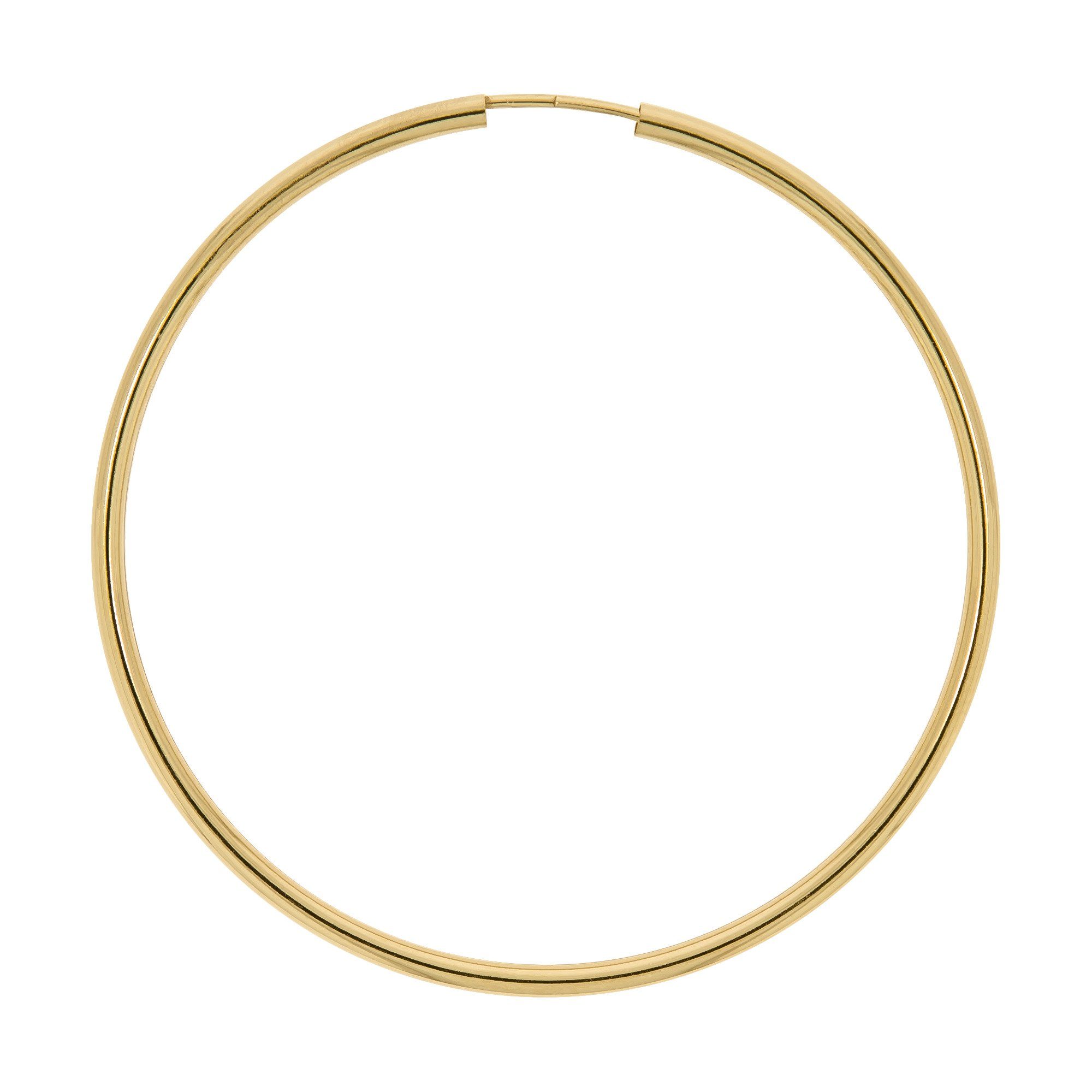 Vivance Paar Creolen 585/- Gelbgold glanz 50 mm günstig online kaufen